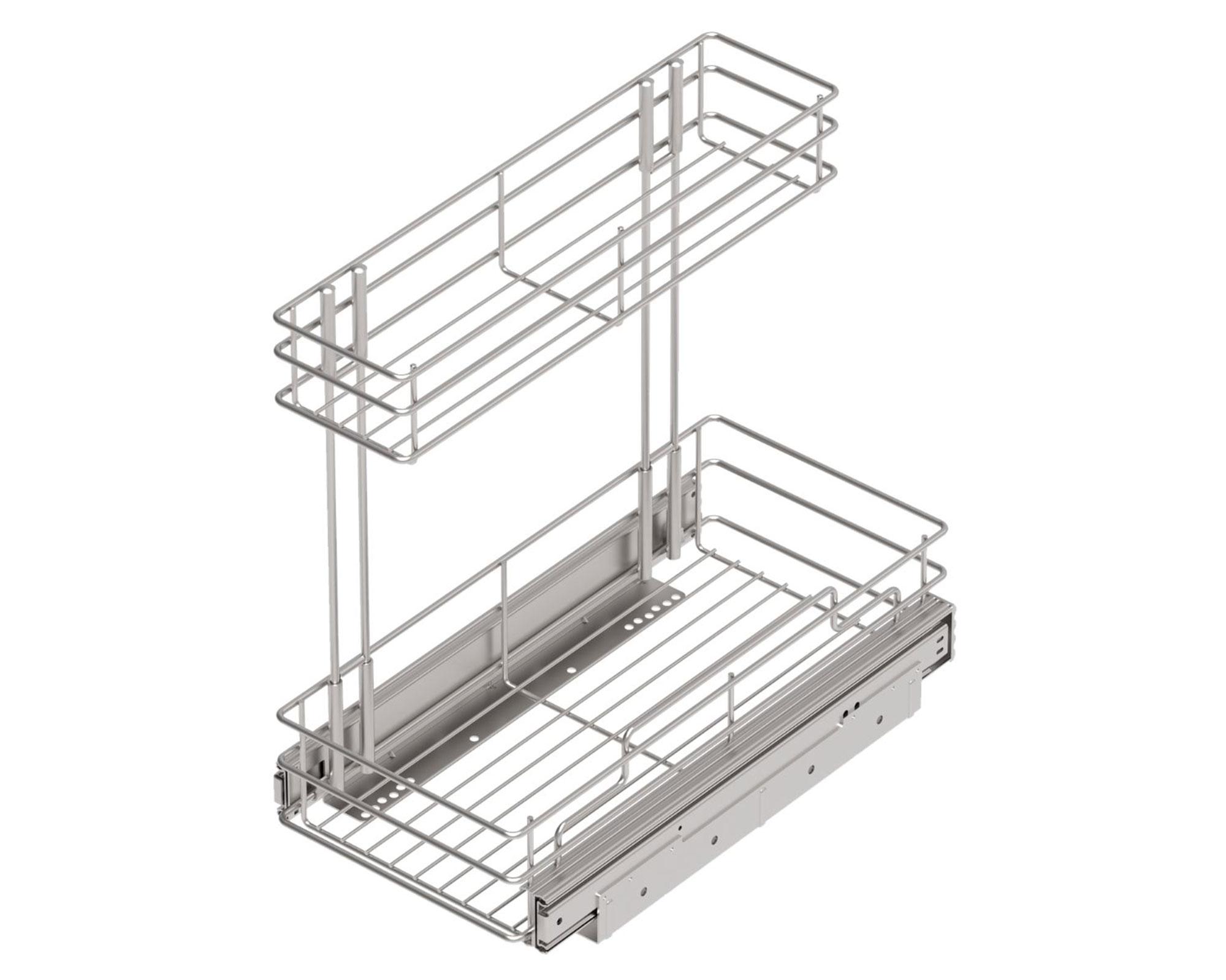 Organizador retráctil interior Cromado 2 niveles M-0