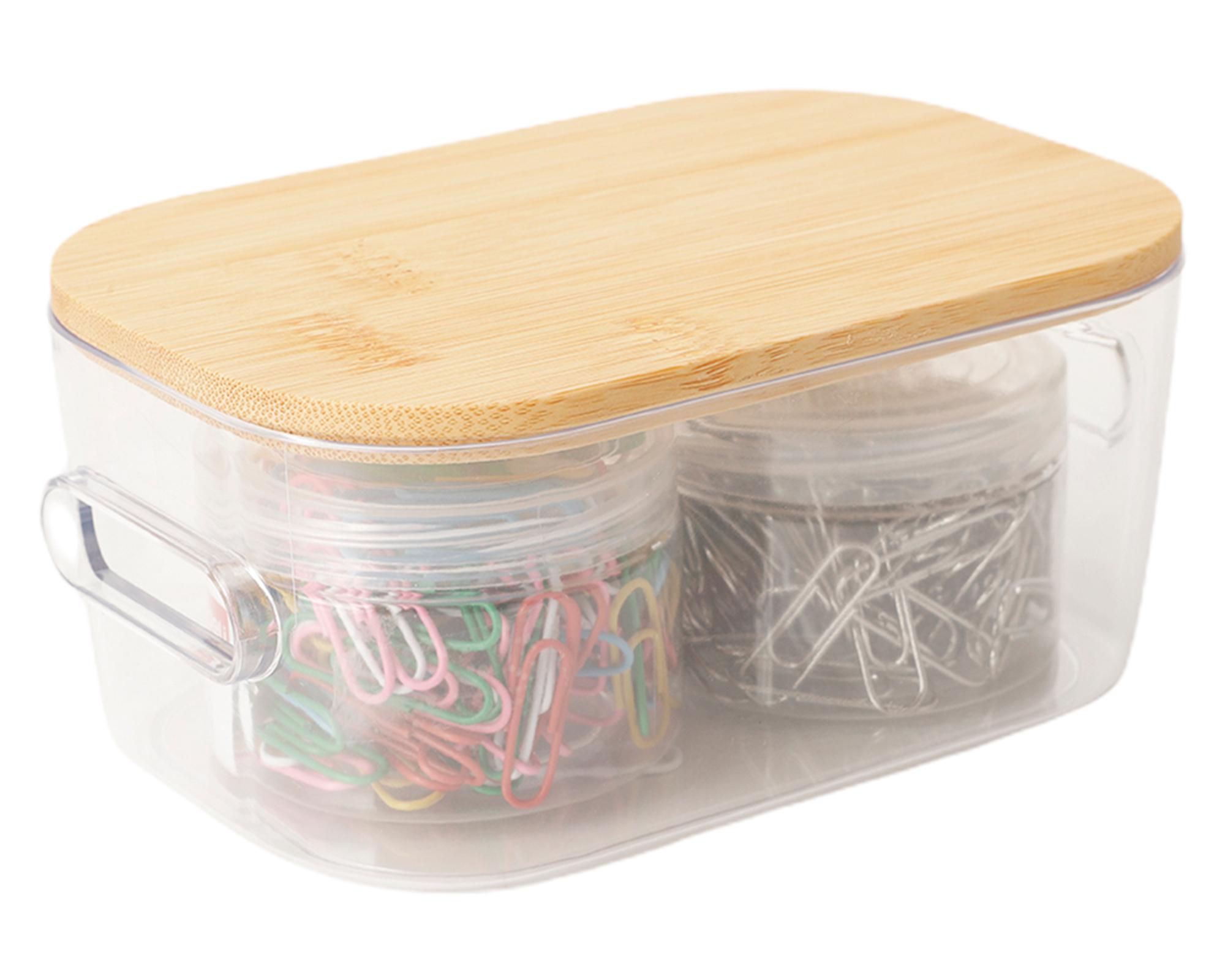 Caja organizadora tapa bambú 4 piezas-3