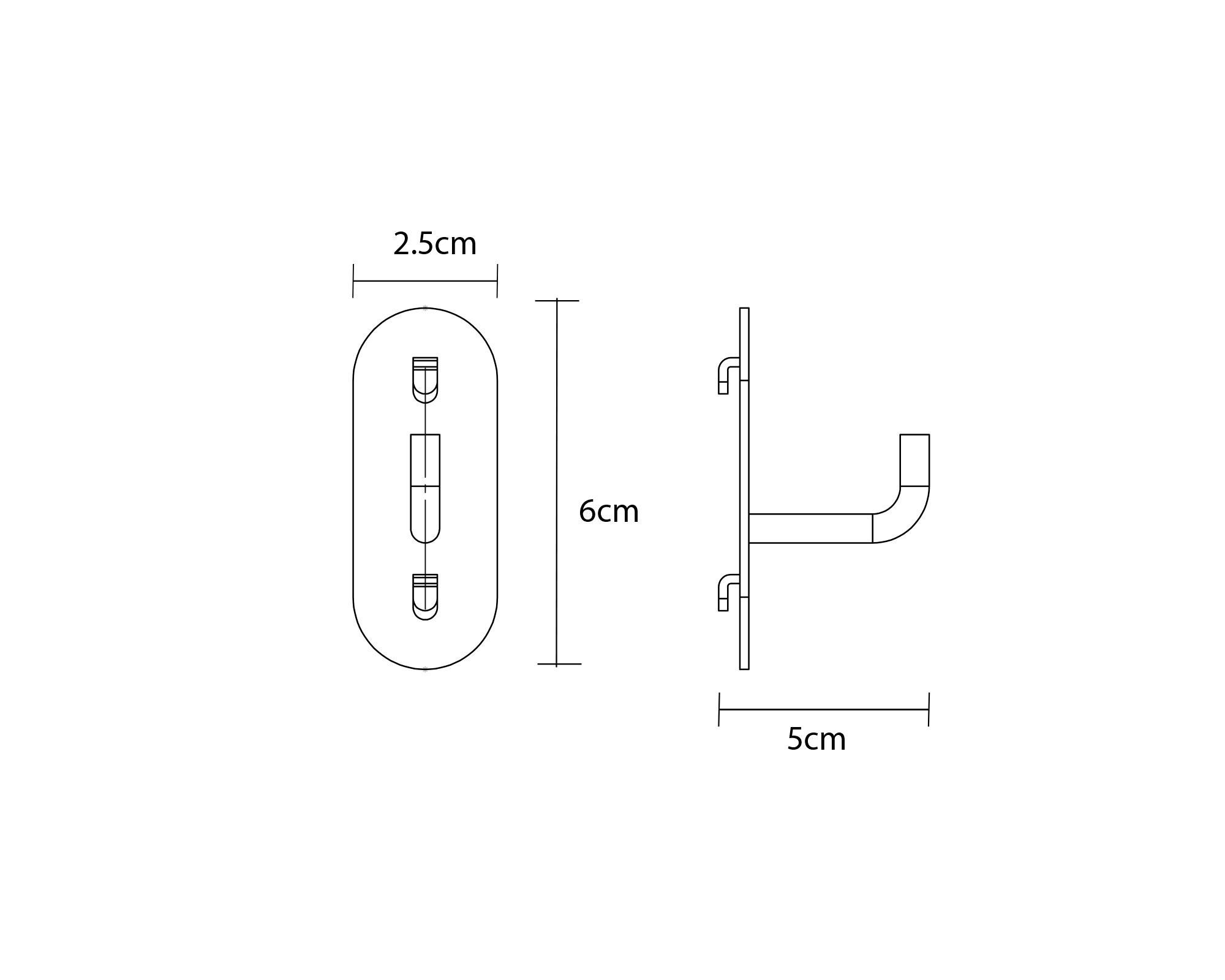 Gancho para tablero blanco 6x5x2.5 cm 3 unidades-5