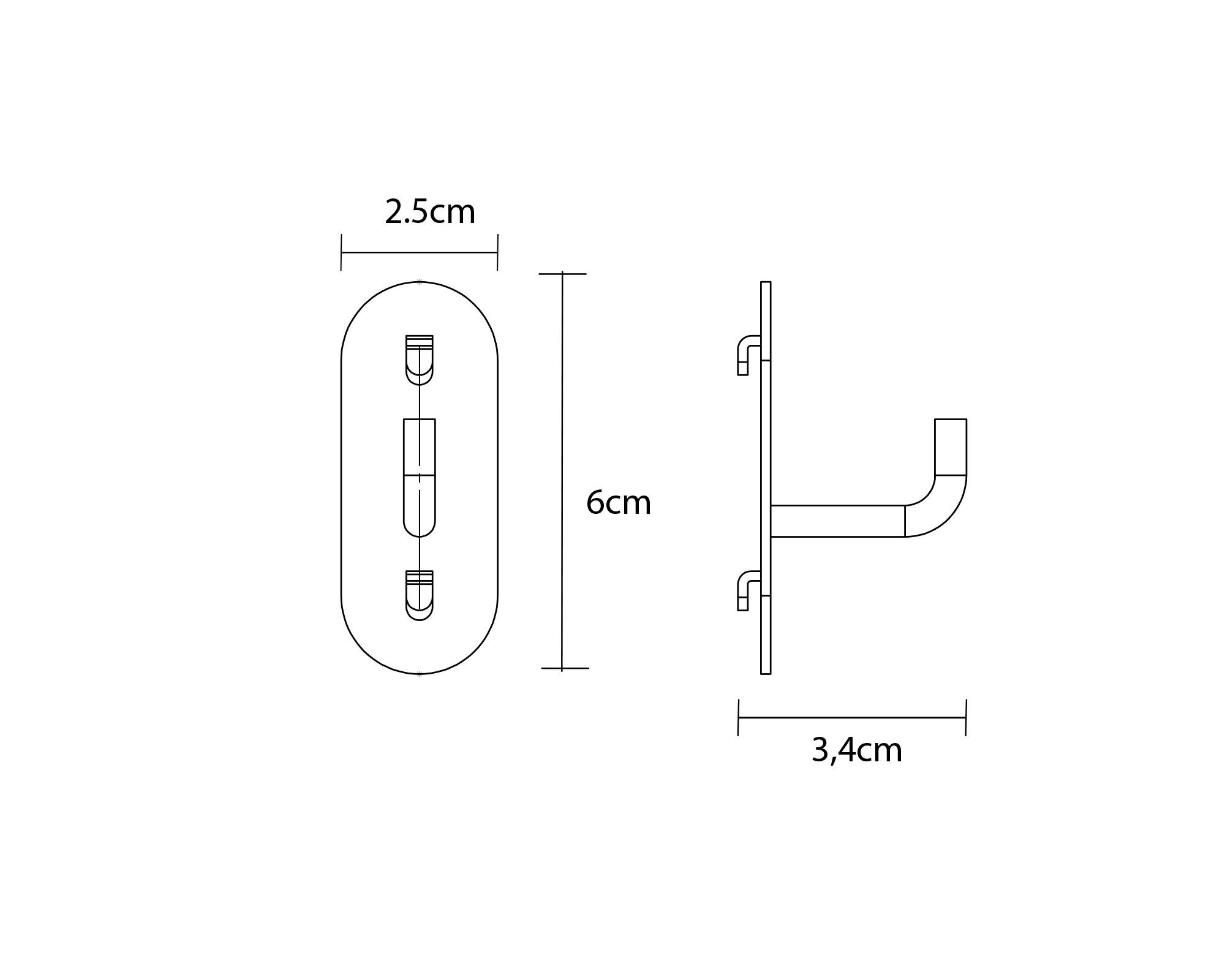 Gancho para tablero blanco 3 unidades-4