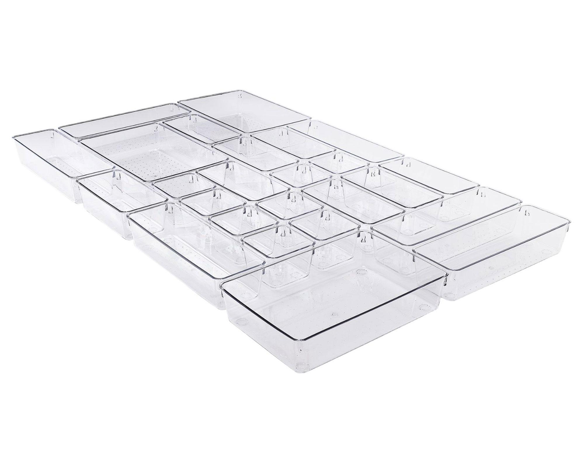 Pack 25 organizadores modulares transparente-0