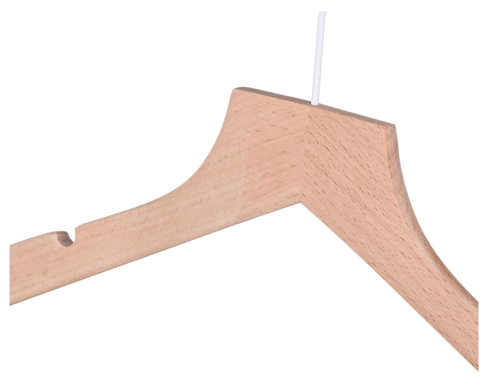 Pack 10 colgadores madera infantil angosto natural-3