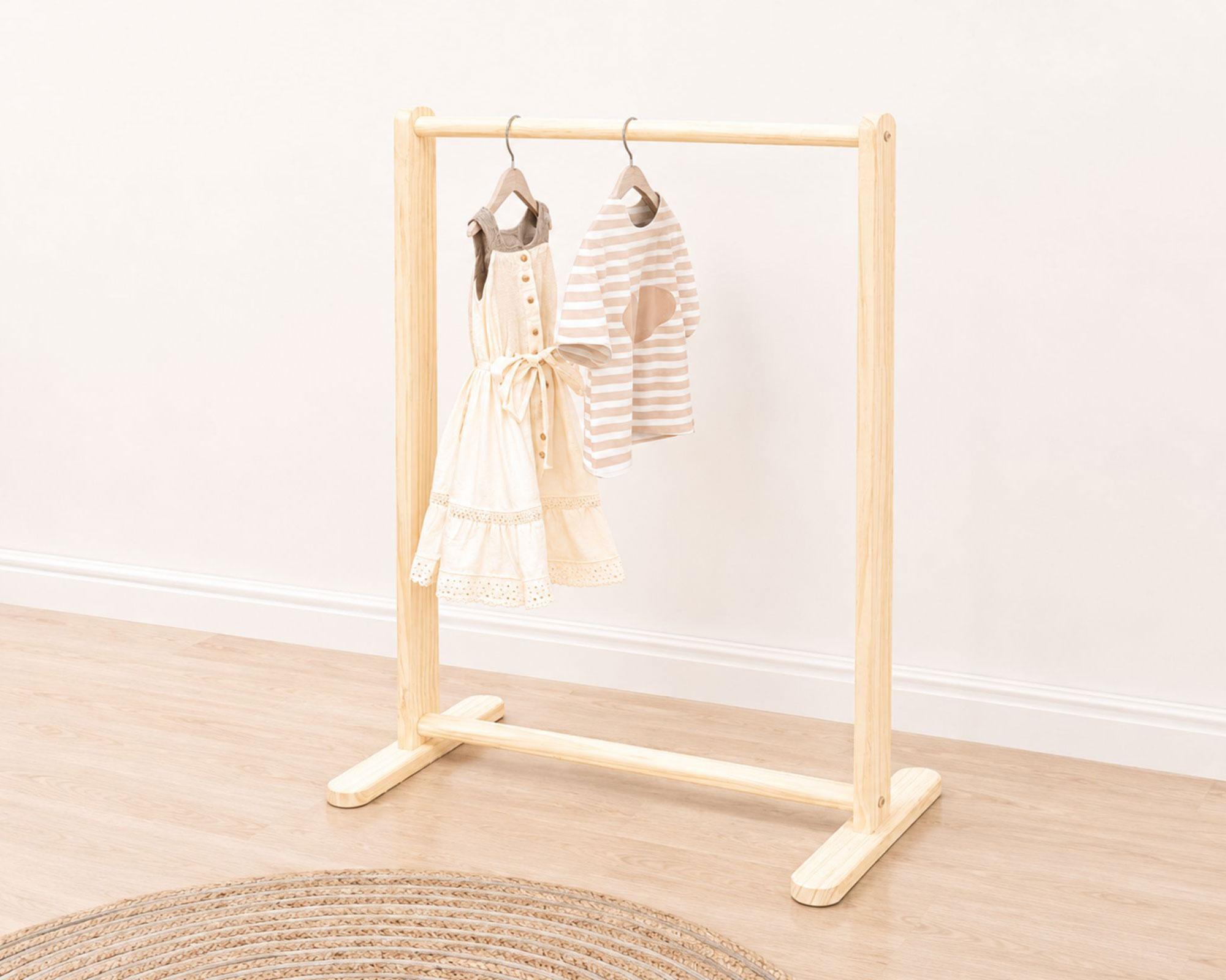 Clóset infantil simple natural 55x24x82 cm-3