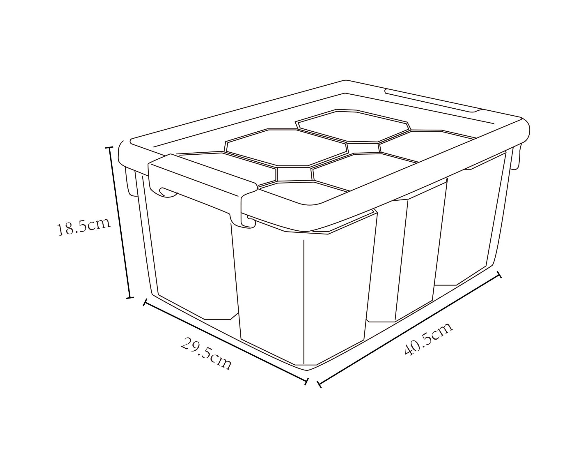 Caja organizadora plástico 15.2 lt-2