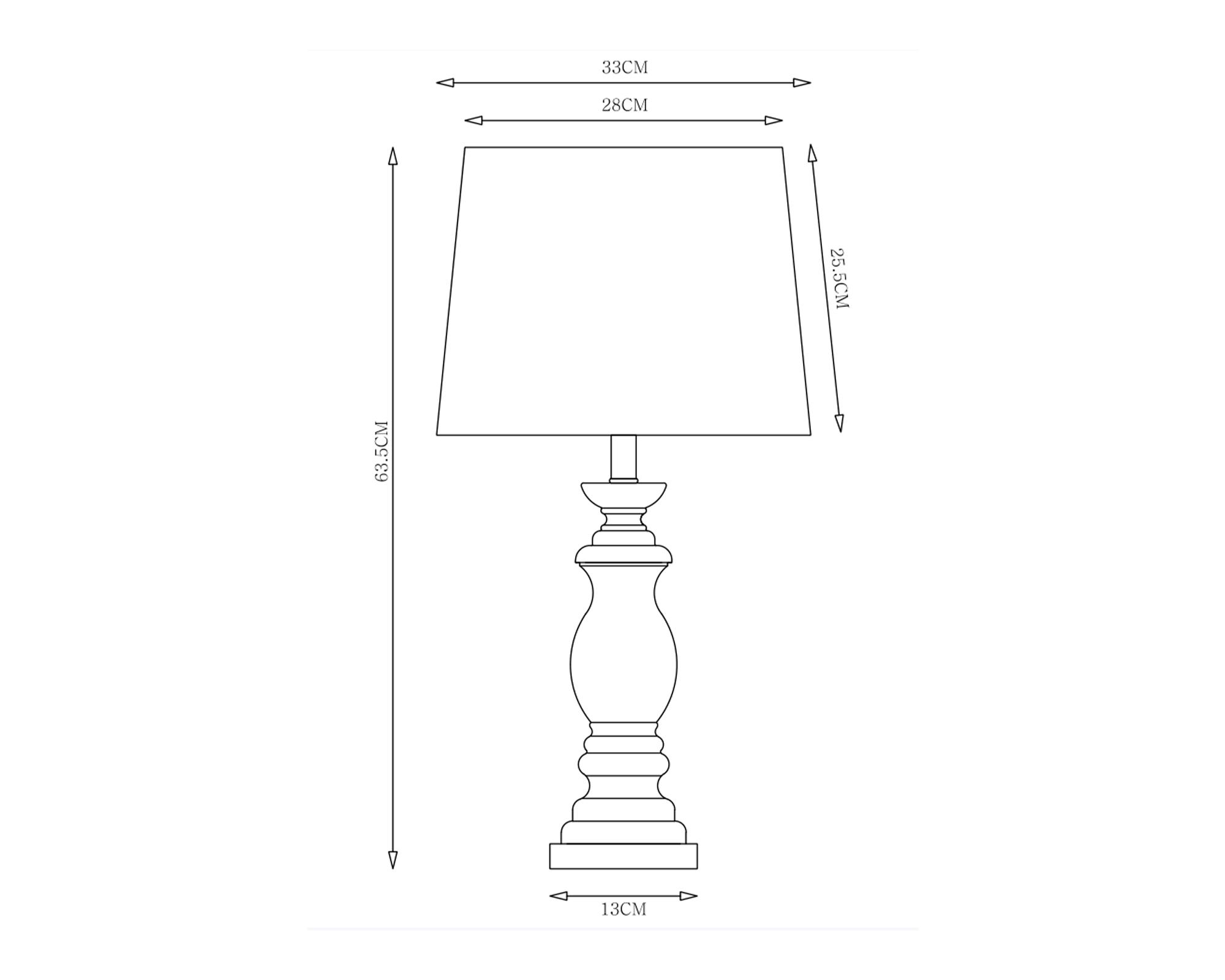 Lámpara mesa E27 1L Sile-2