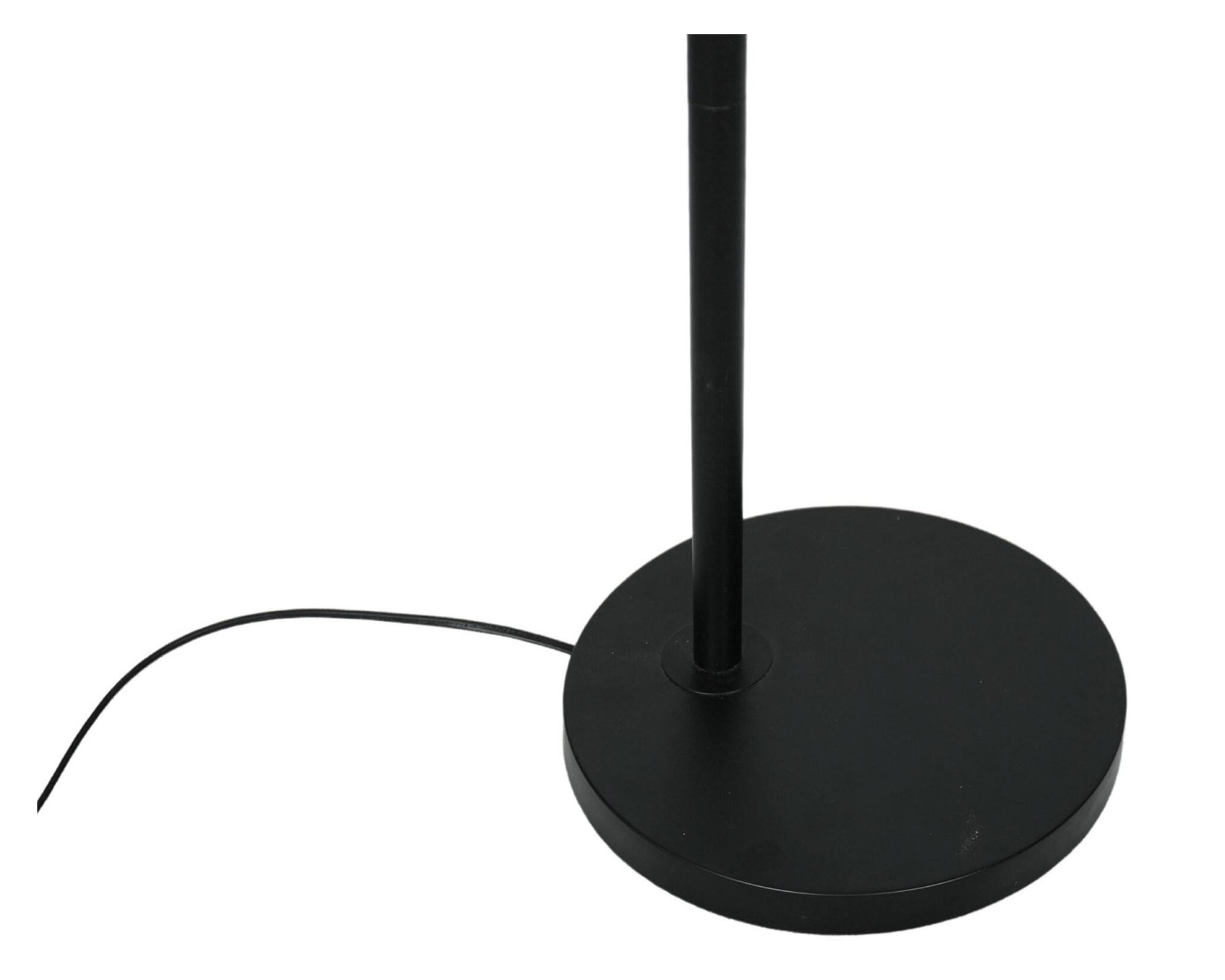 Lámpara pie E27 1L Ratán negro-2