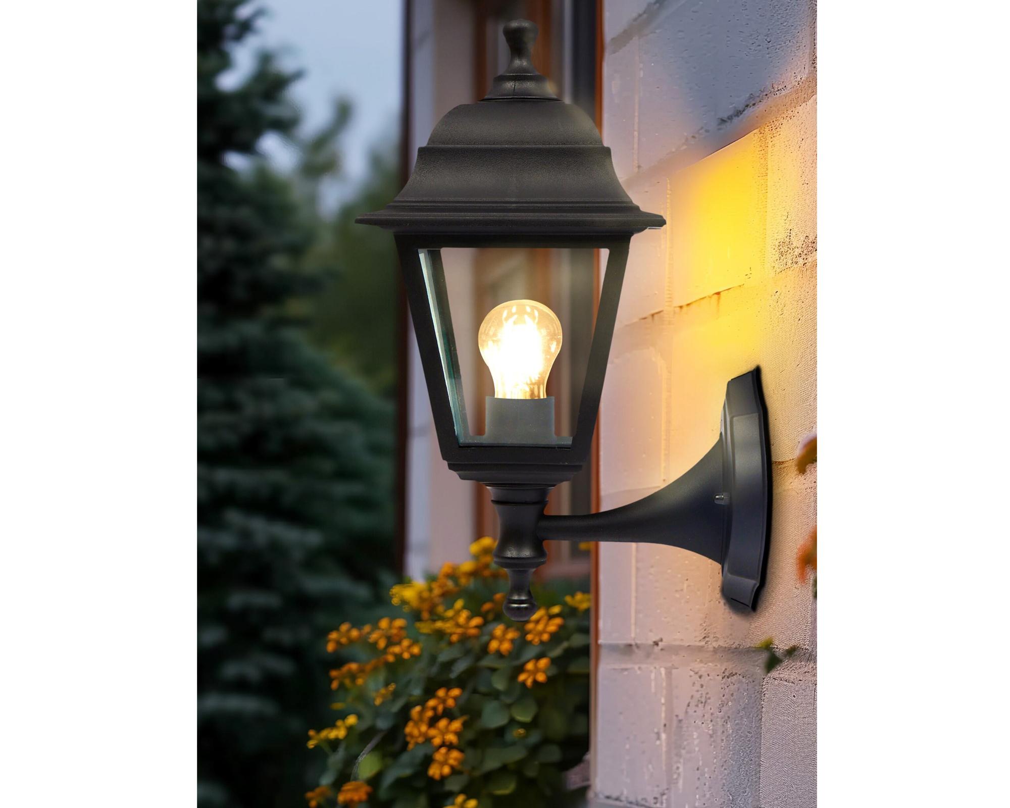 Farol 4 caras E27 negro 2 unidades-3