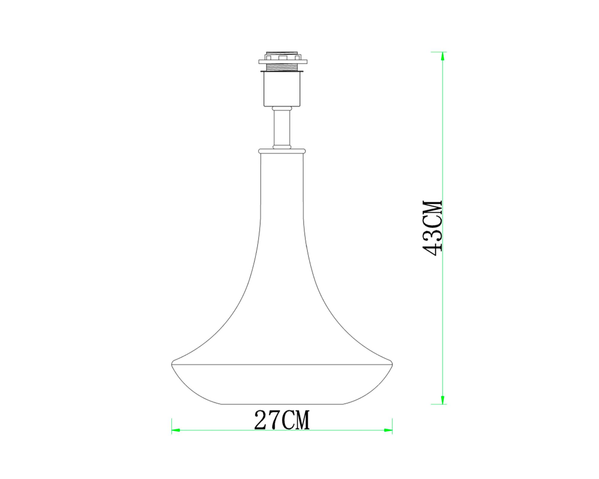 Lámpara mesa base E27 1L vidrio-3