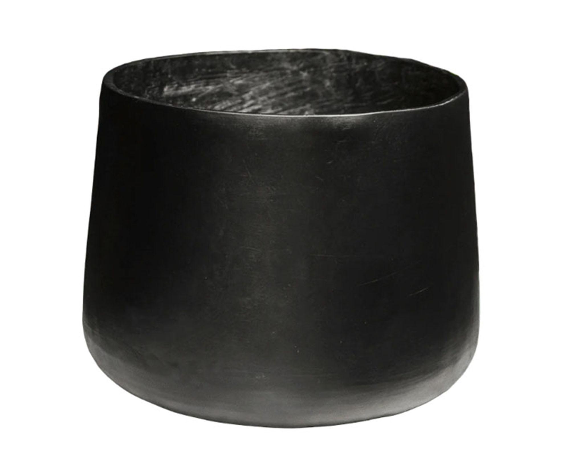 Macetero Marruecos negro 50 cm-0