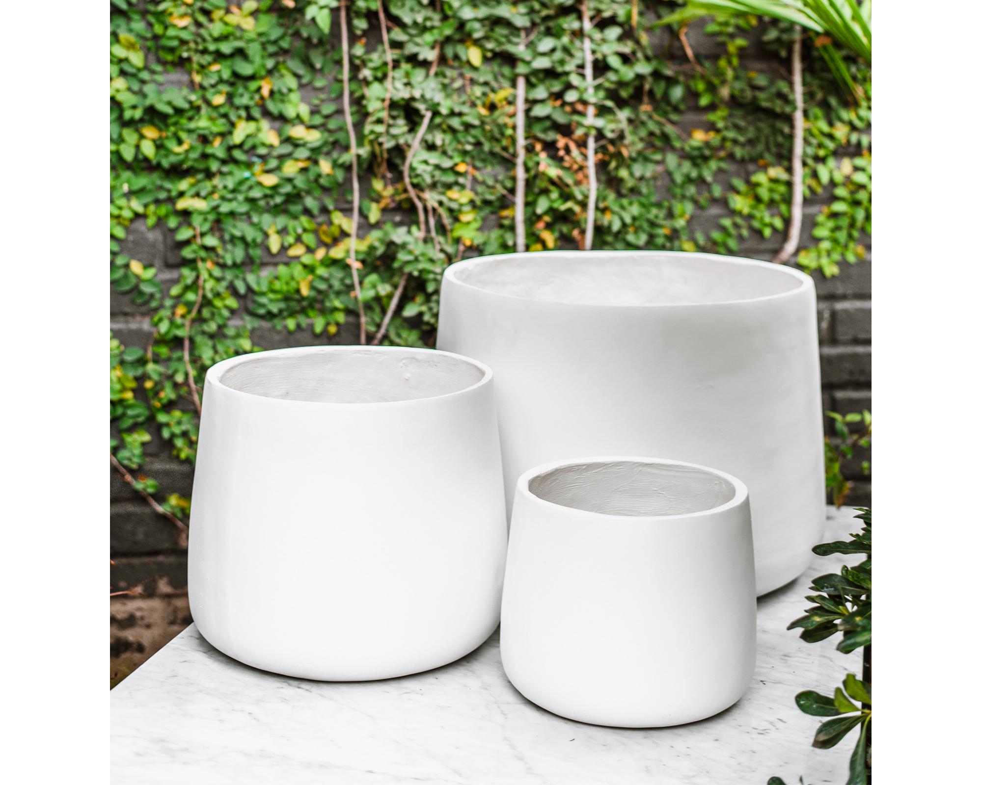 Macetero Marruecos blanco 33x35 cm-2