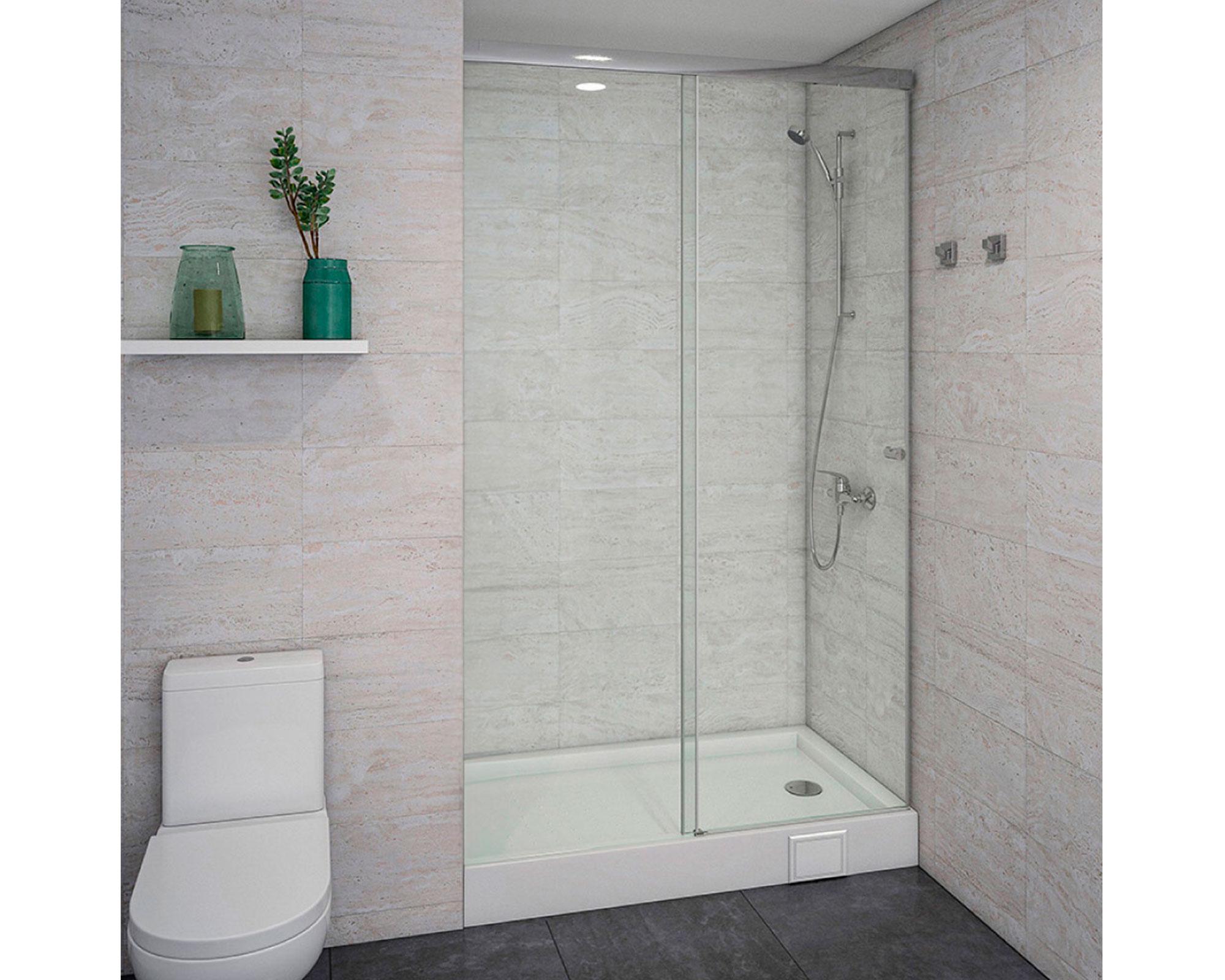 Mampara corredera Agori transparente 185x140x0.6 cm-2