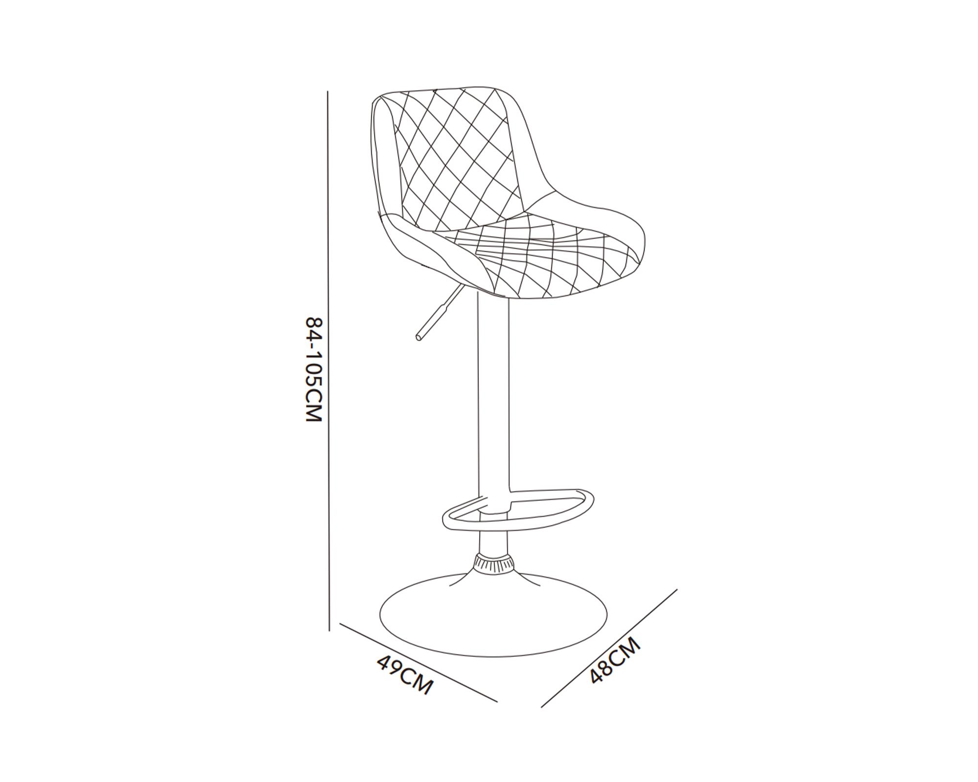 Silla bar Astrid caramel-3