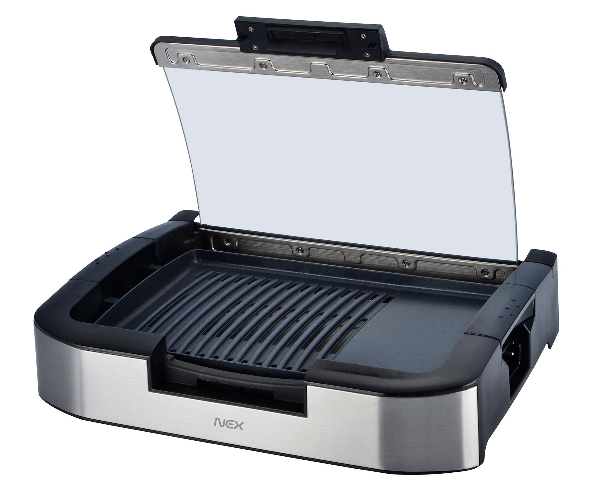 Parrilla eléctrica con tapa 2000W-1