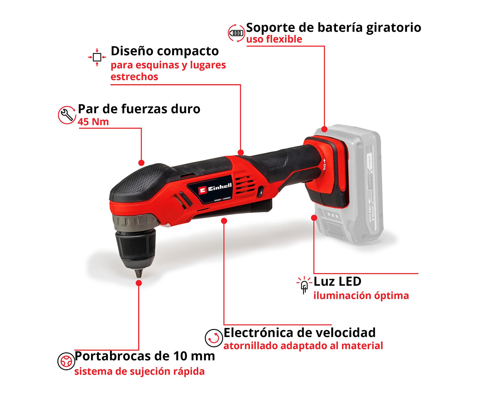 Taladro atornillador a batería TE-AD 18 Li - Solo 18V-2