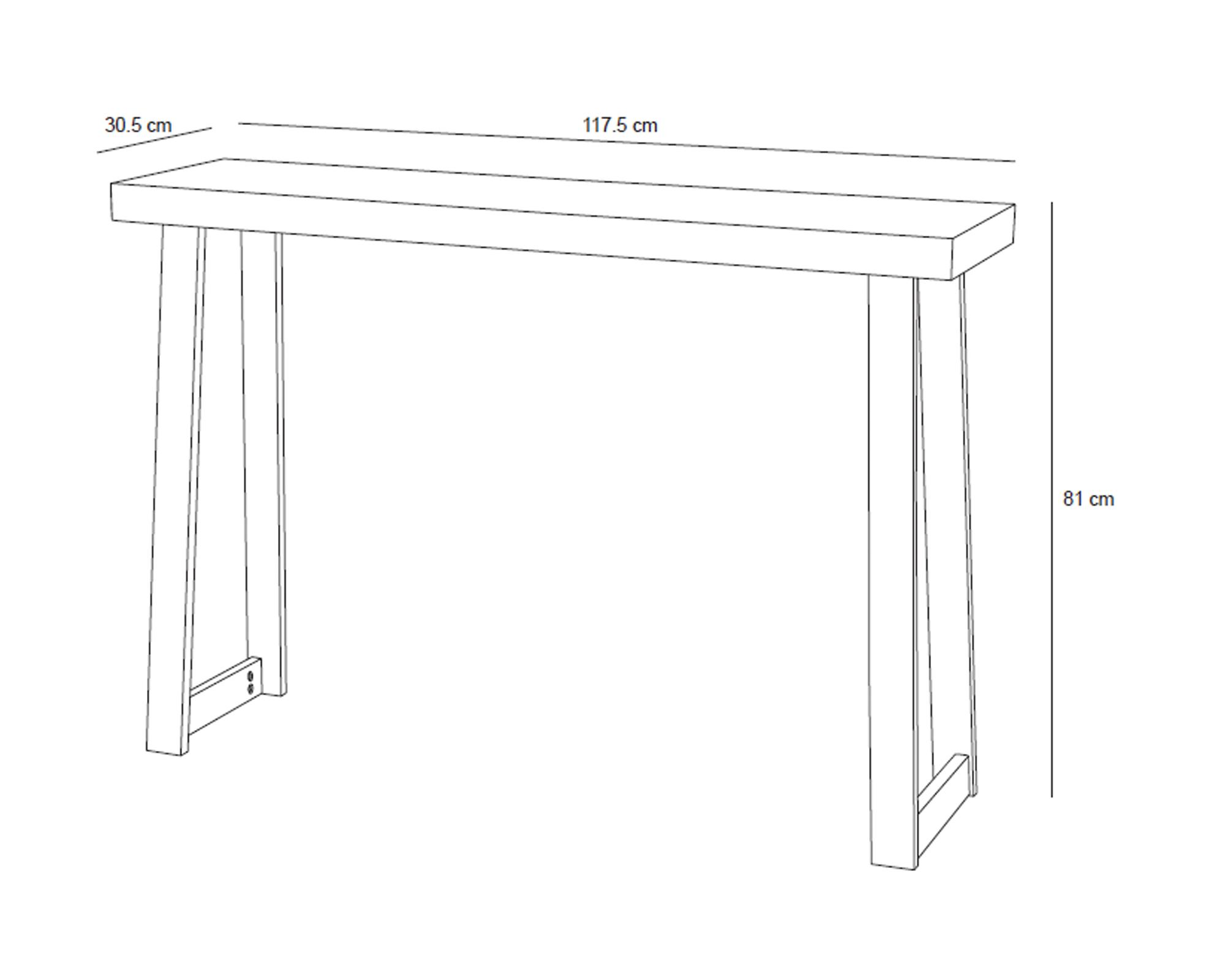 Arrimo Zapo madera 81x117.5x30.5 cm-2