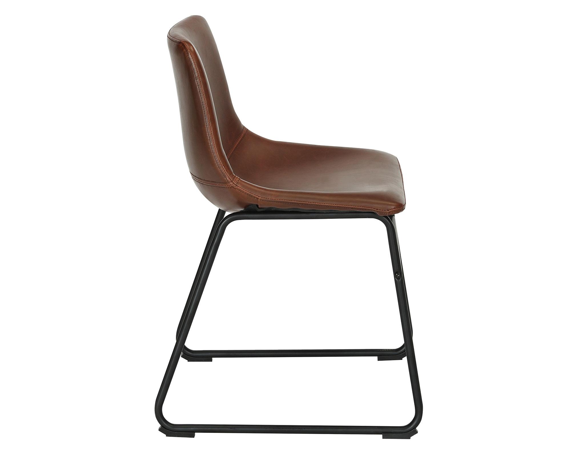Silla PU Carlo café 74x53x48 cm-2
