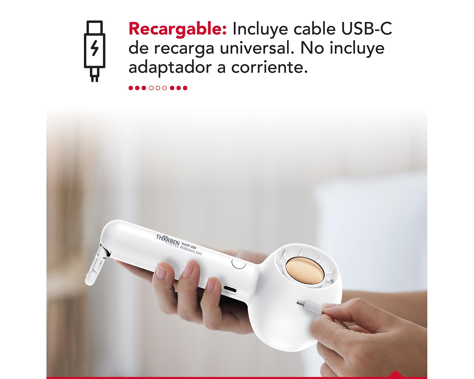 Ventilador personal Thor USB fan white 125 g-2