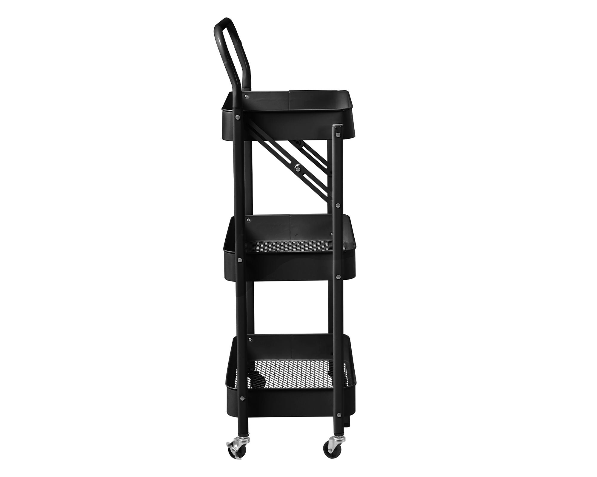 Carro bar Plegable negro-2