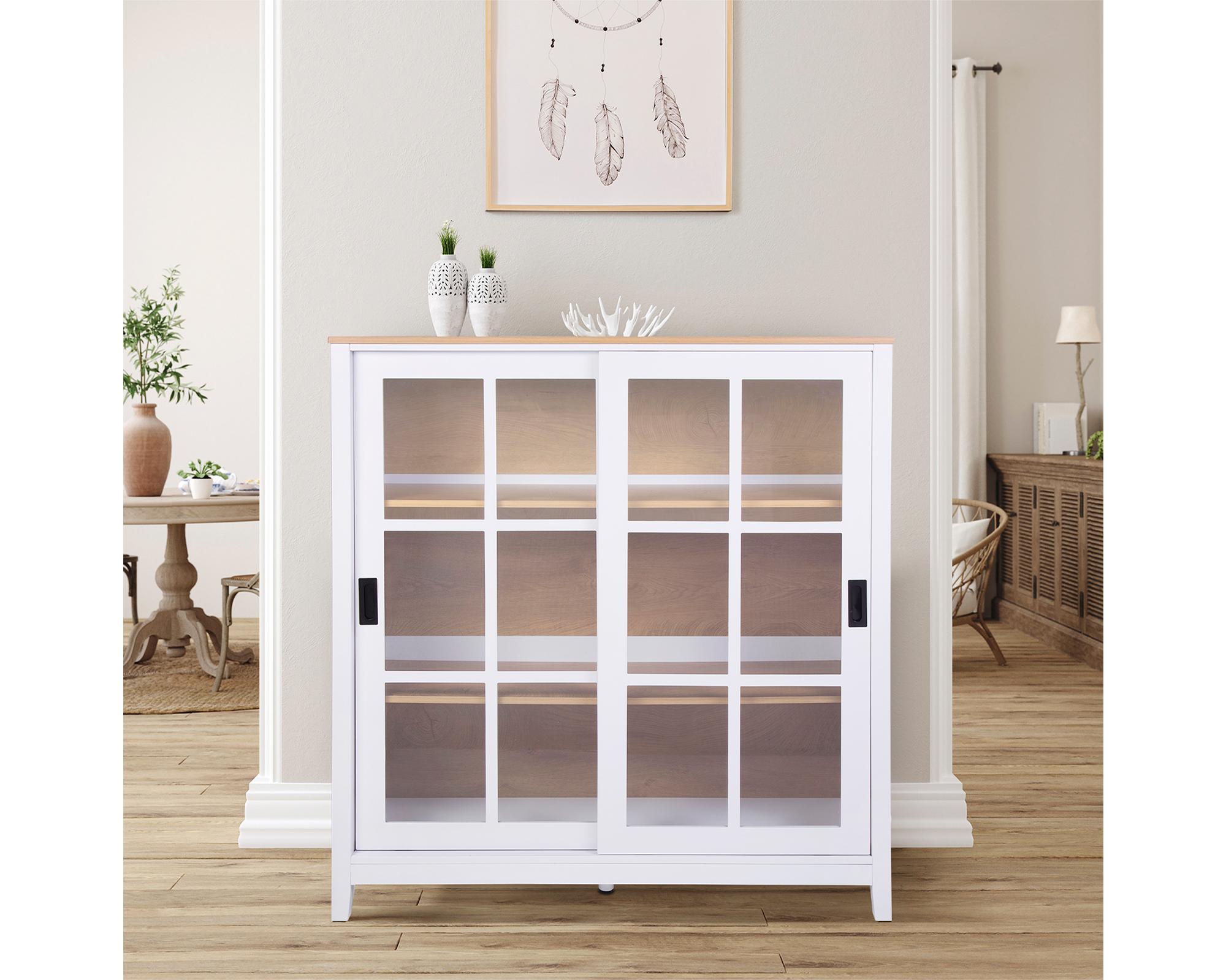 Buffet Carla blanco/natural 2 puertas-5