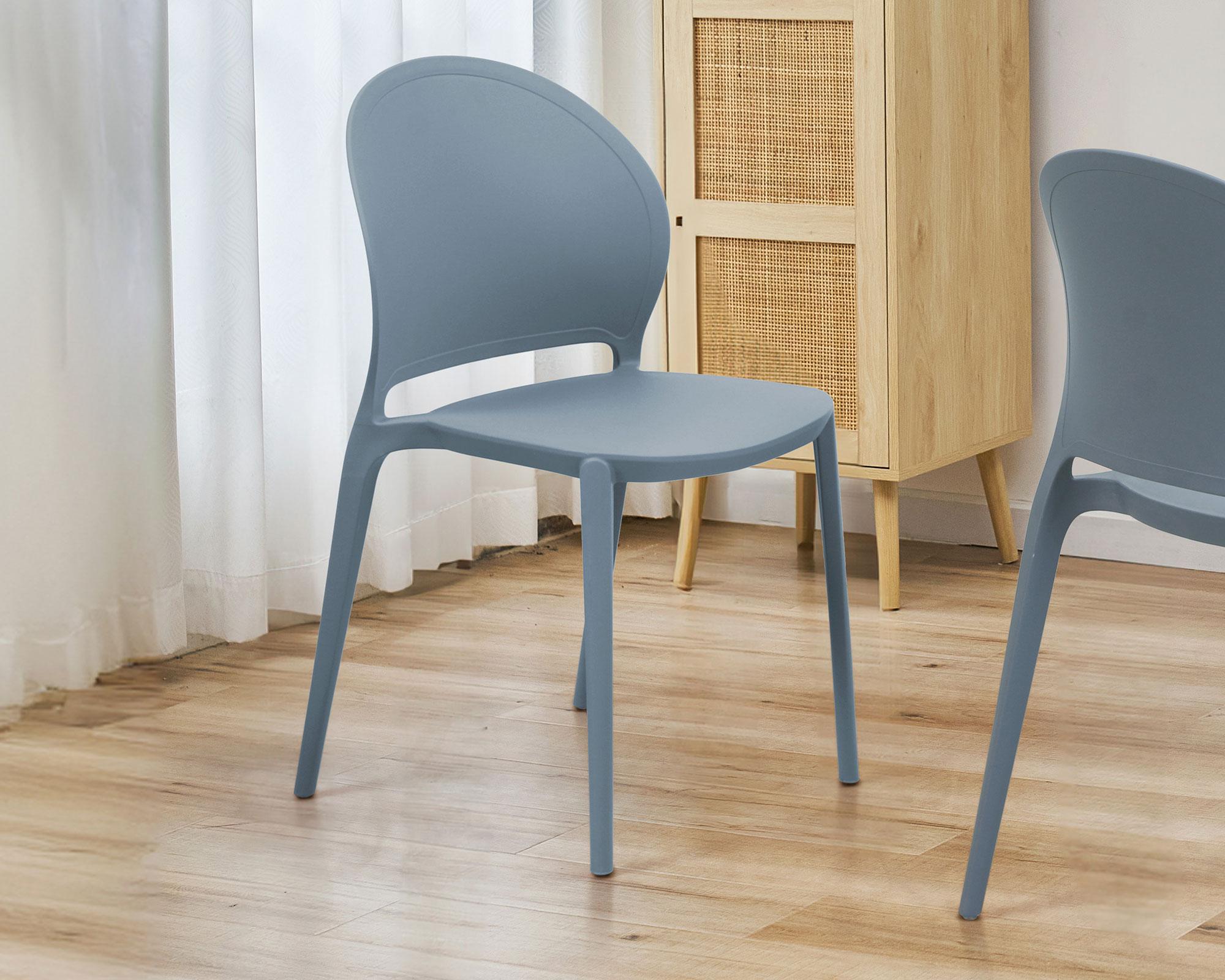 Silla Nil gris 82x38x50.5 cm-4