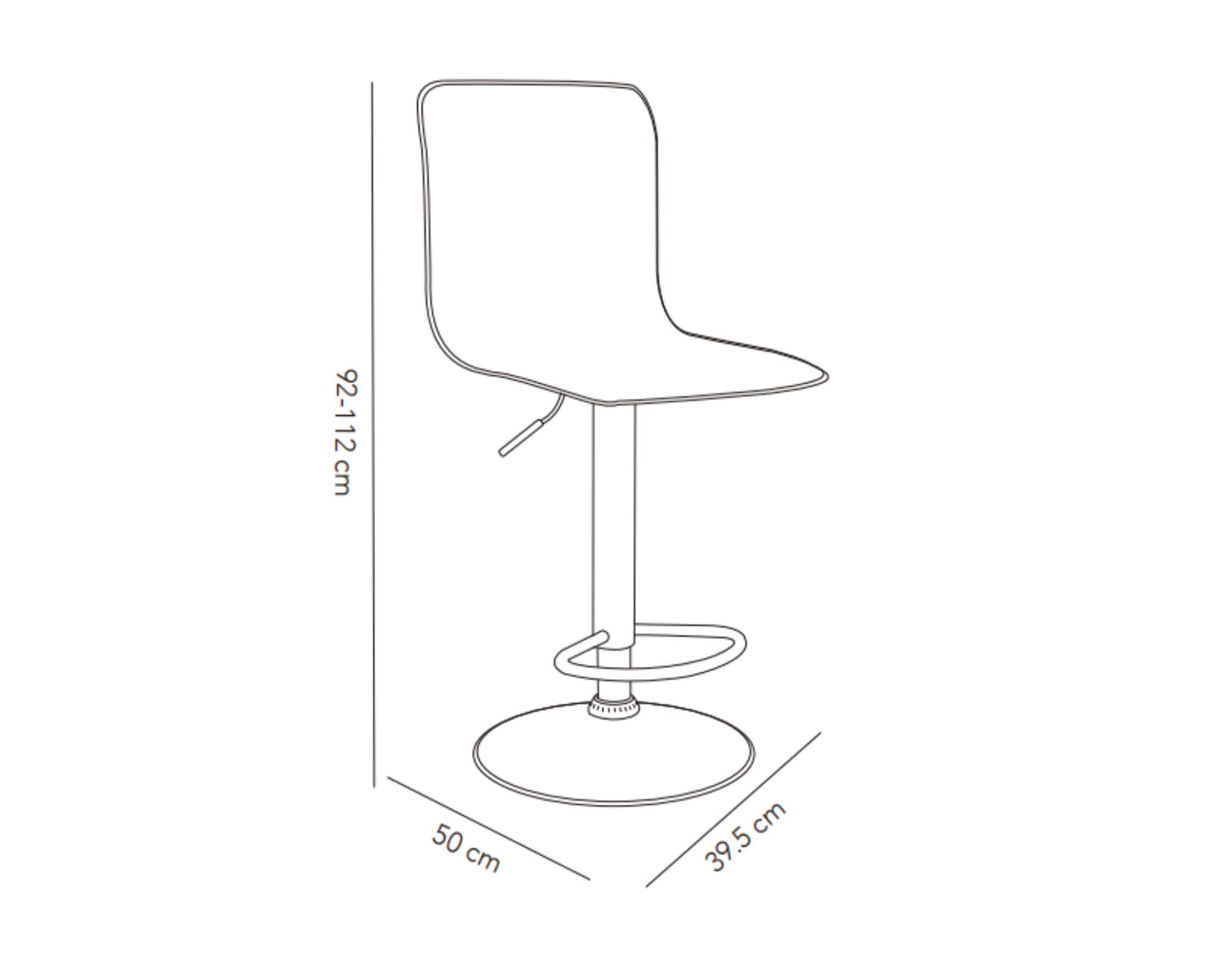 Silla bar Maca gris-2