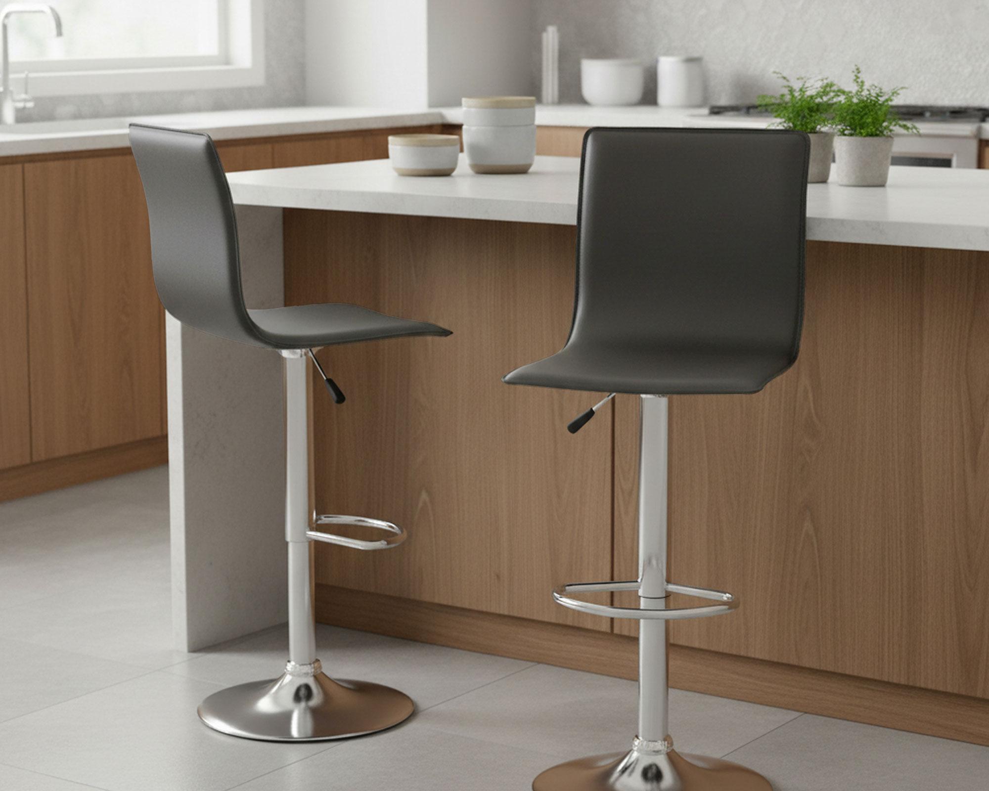 Silla bar Maca gris-3
