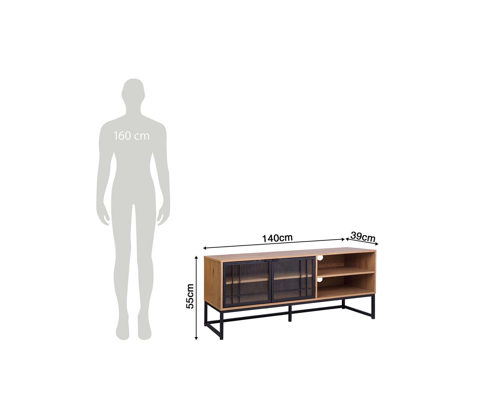 Rack TV 55'' Nere-6