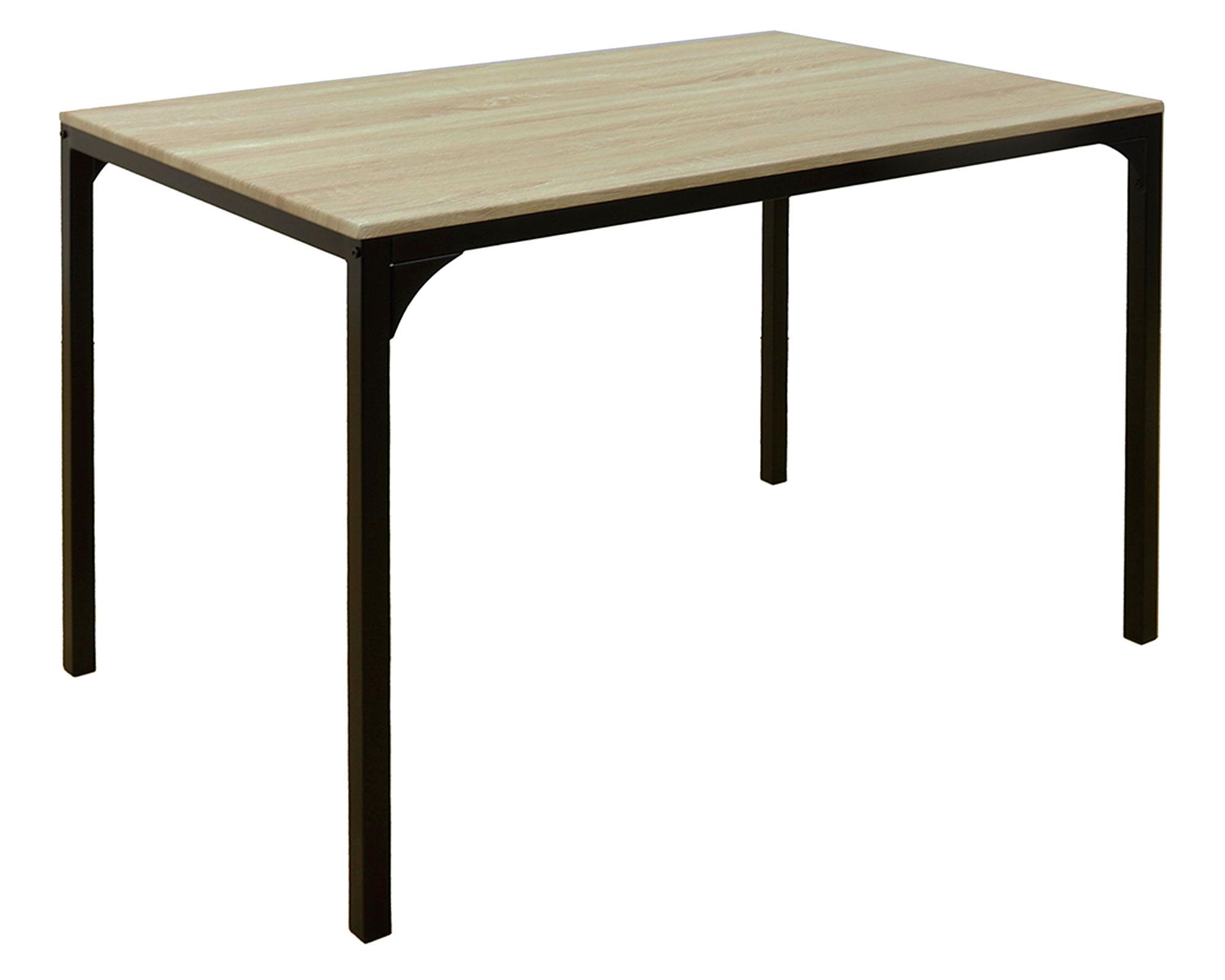 Comedor 4 sillas Eilam negro/natural 75x110x70 cm-3