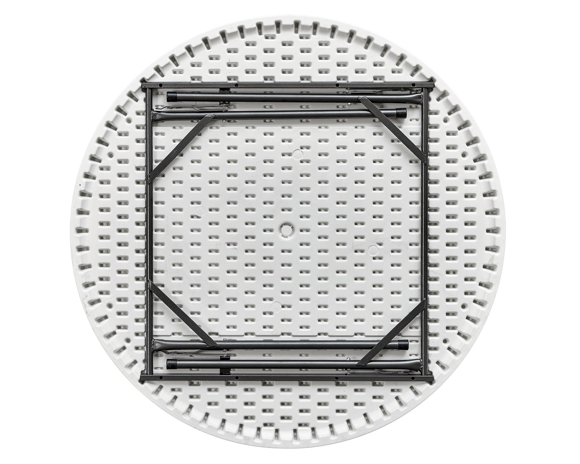 Mesa redonda blanco 120 cm-2