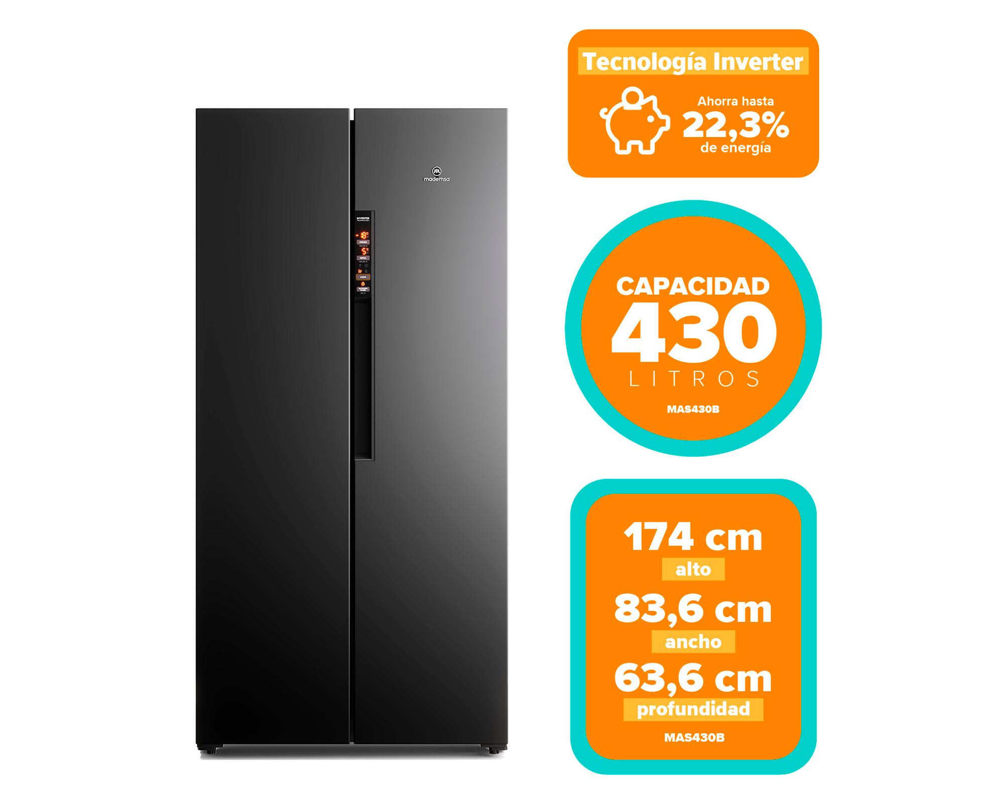 Refrigerador Side by Side MAS430B 430 lt-1