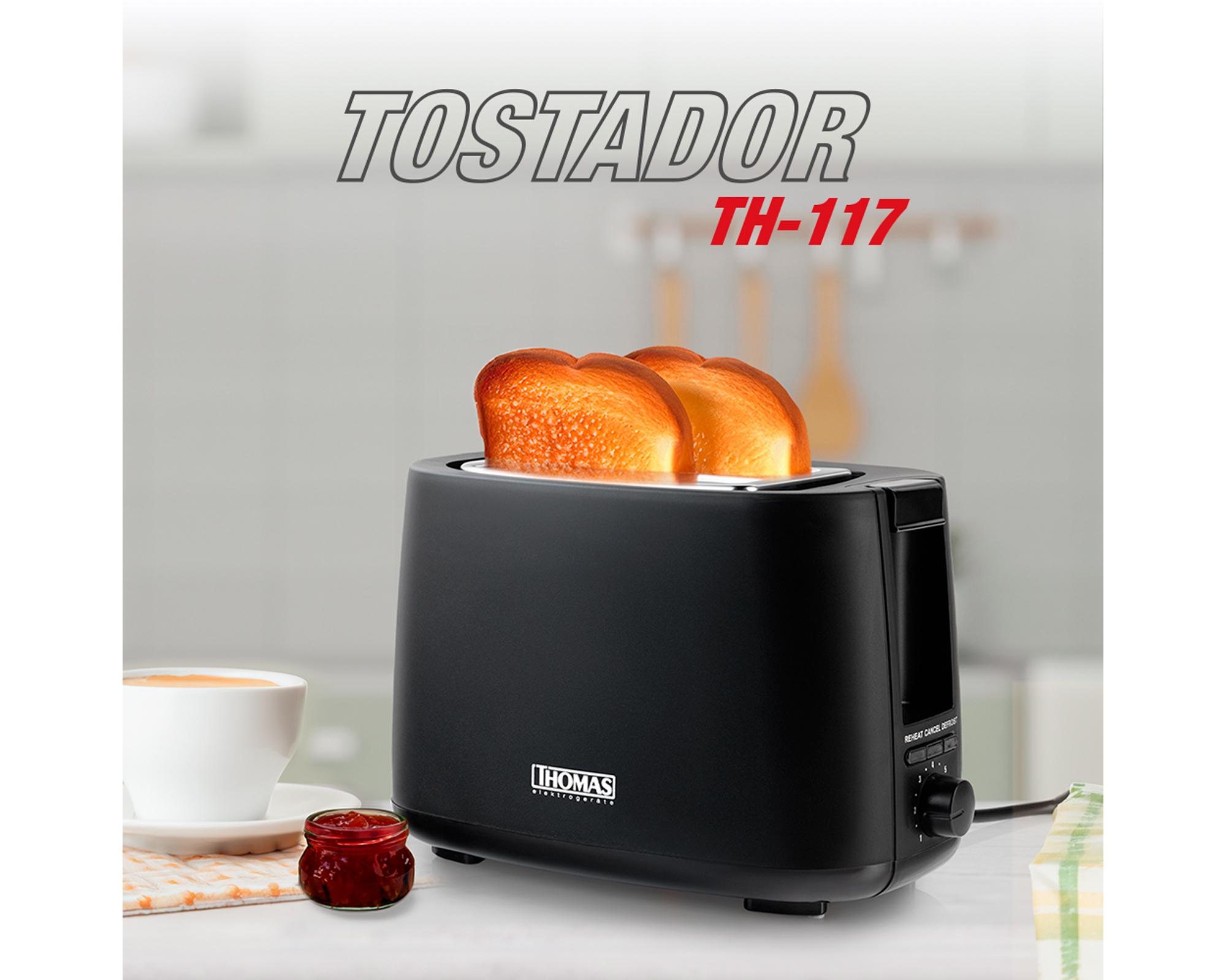 Tostador 2 rebanadas TH-117 750 W-3