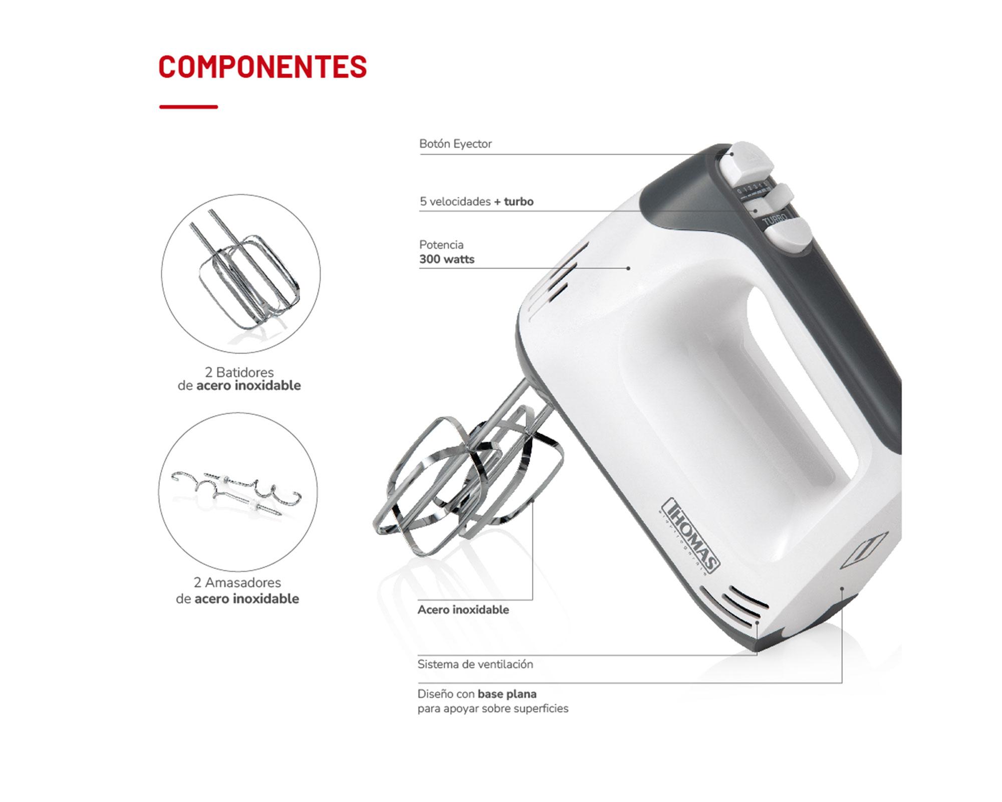 Batidora manual TH-8832M 300 W-1