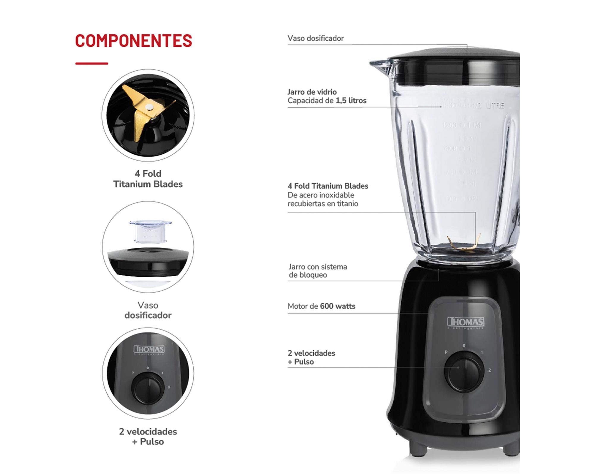 Licuadora 1.5 lt TH-330V 600 W-4