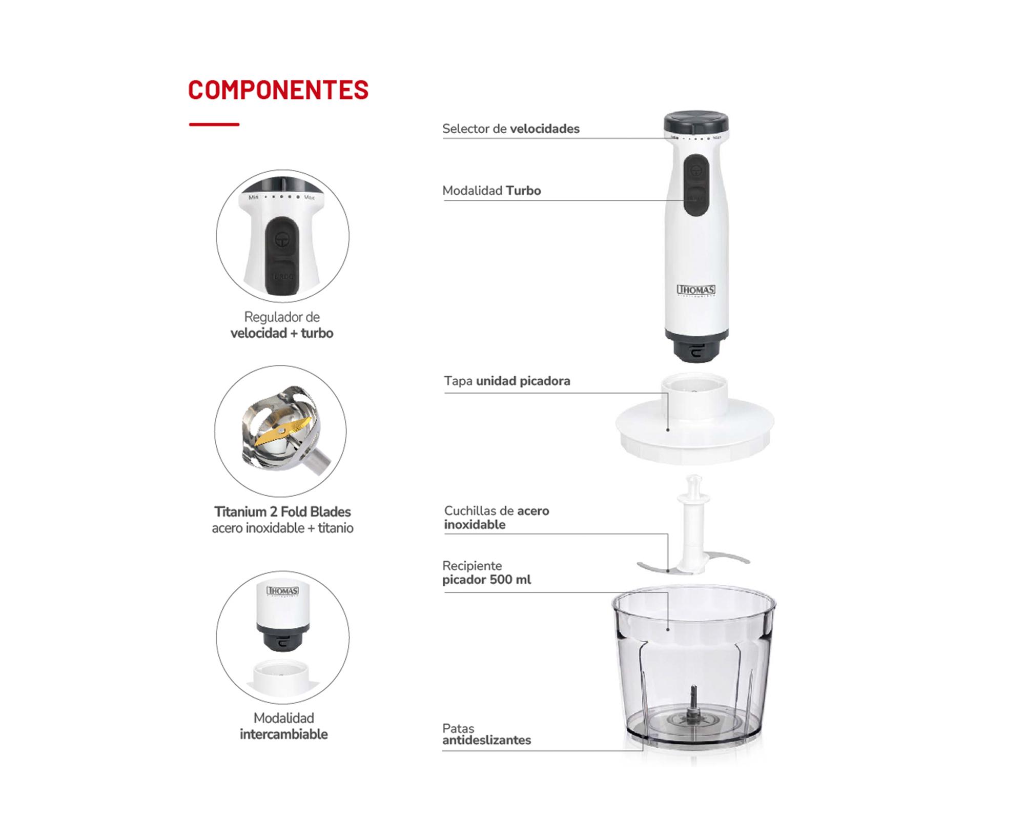 Minipimer TH-8725 600 W-4