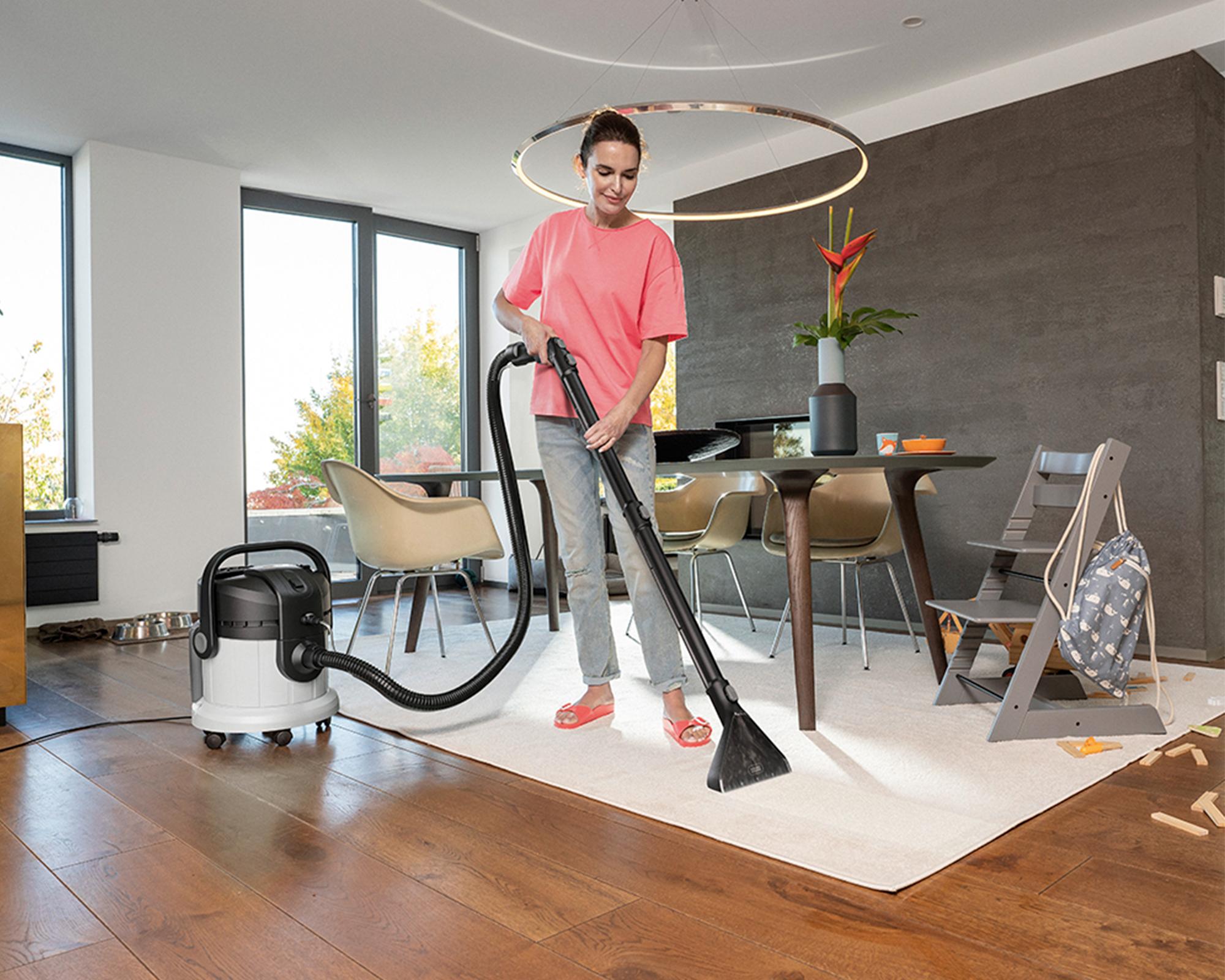 Aspiradora lava tapices SE 4 blanco 1200W-5