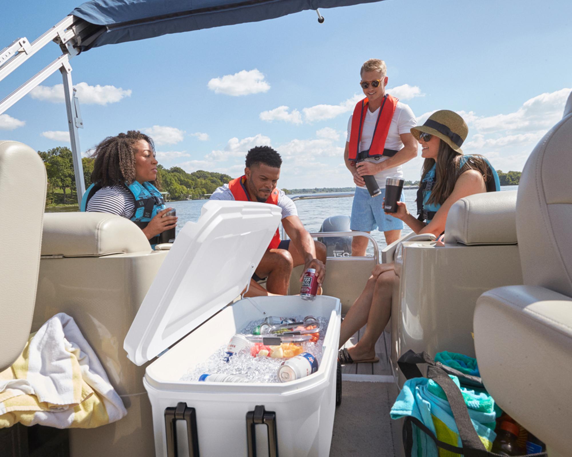 Cooler con ruedas 316 marine blanco 95 lt-5