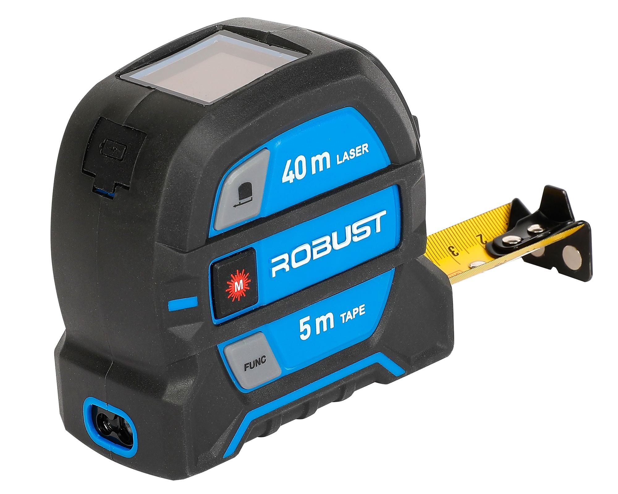 Cinta métrica 2 en 1 laser 40 m hincha 5m-1