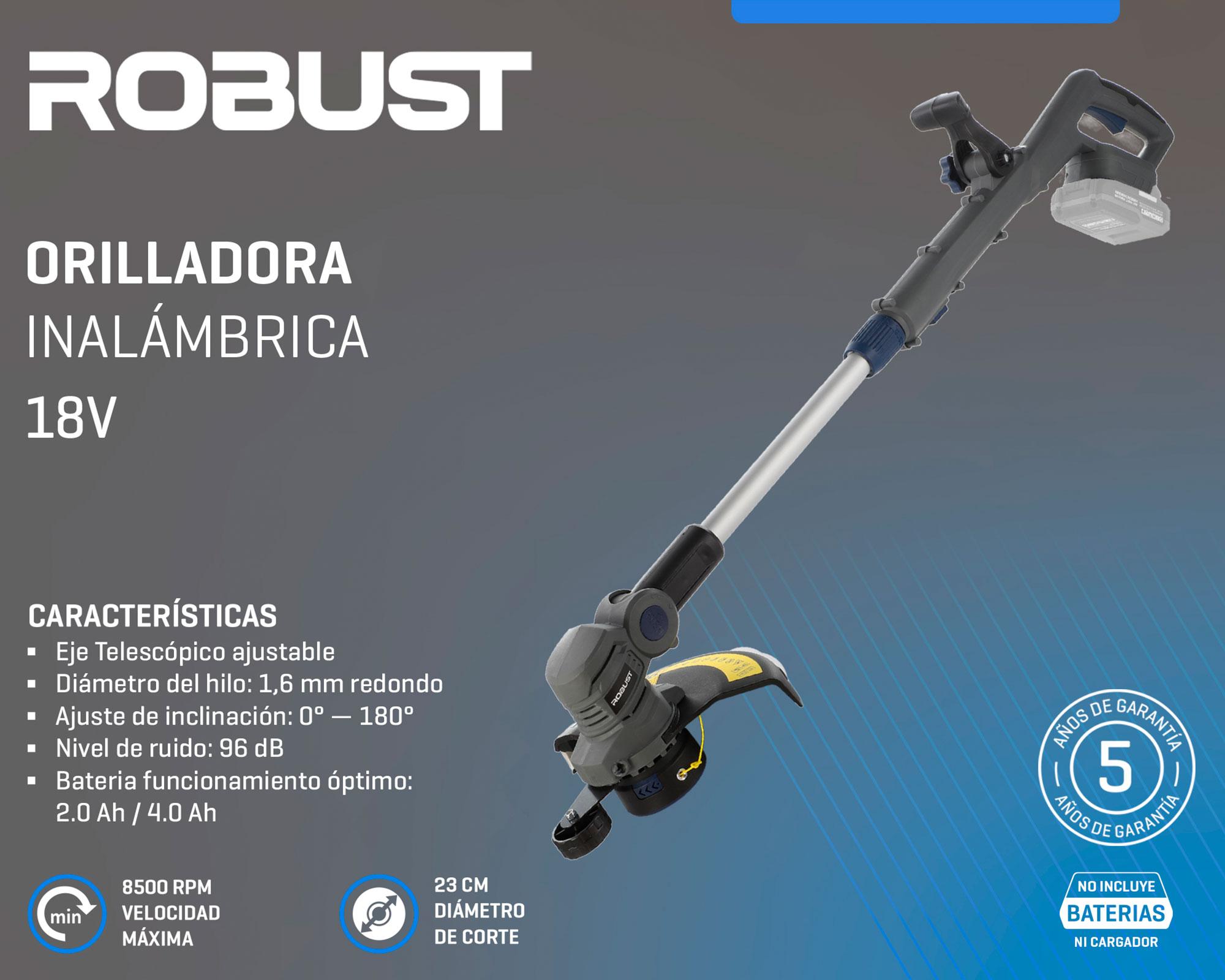Orilladora inalámbrica 23 cm 18V-5