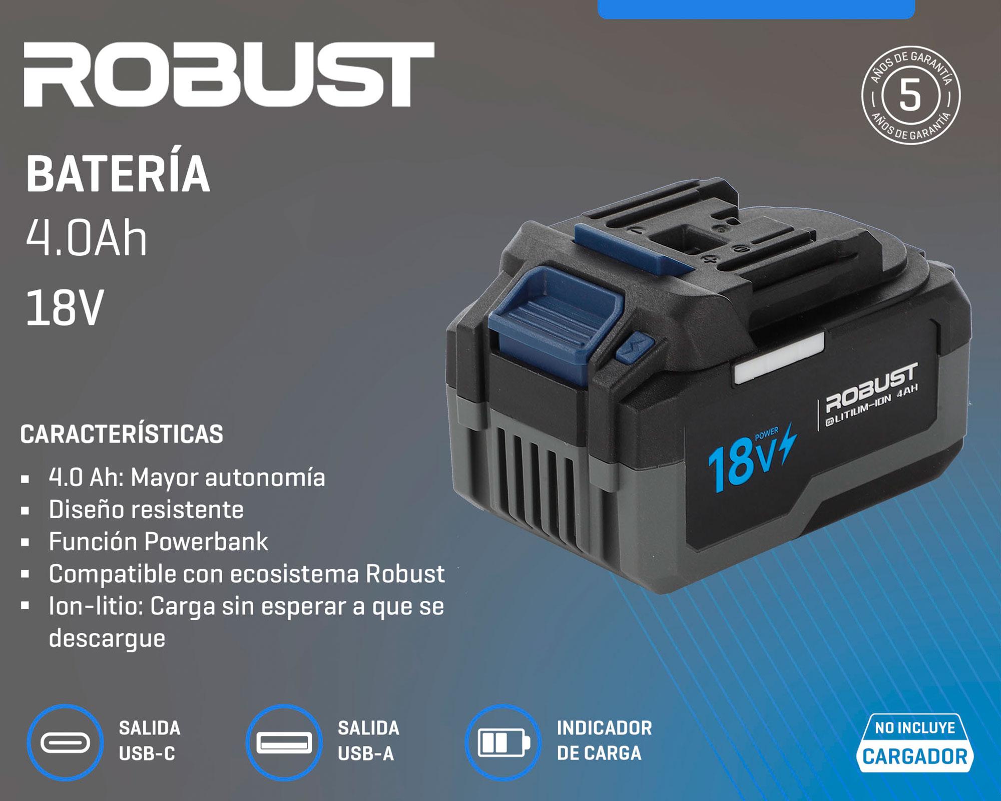 Batería Li-ion 18V 4.0 Ah-5