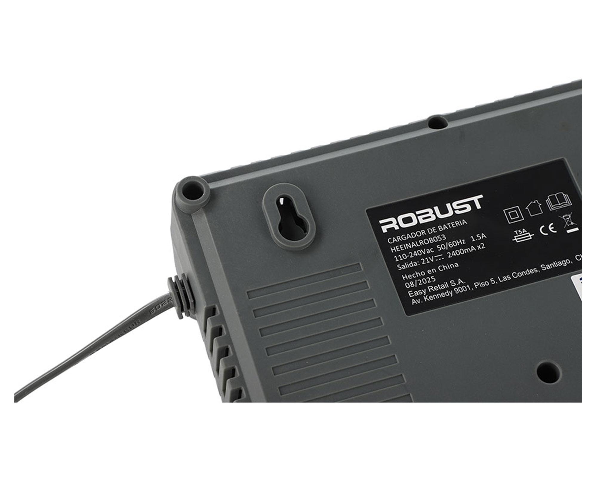Cargador para 2 baterías 18V 2.4 Ah x 2-9