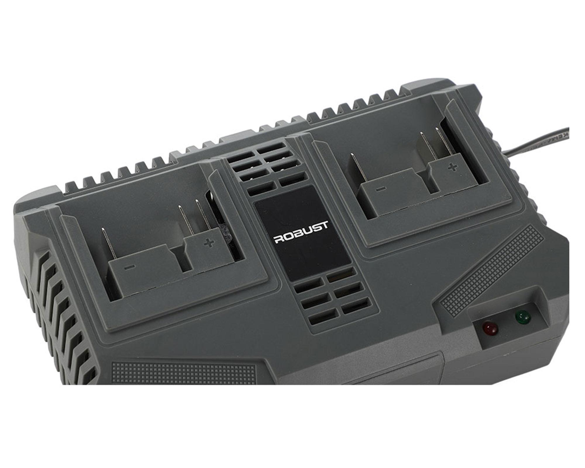 Cargador para 2 baterías 18V 2.4 Ah x 2-10