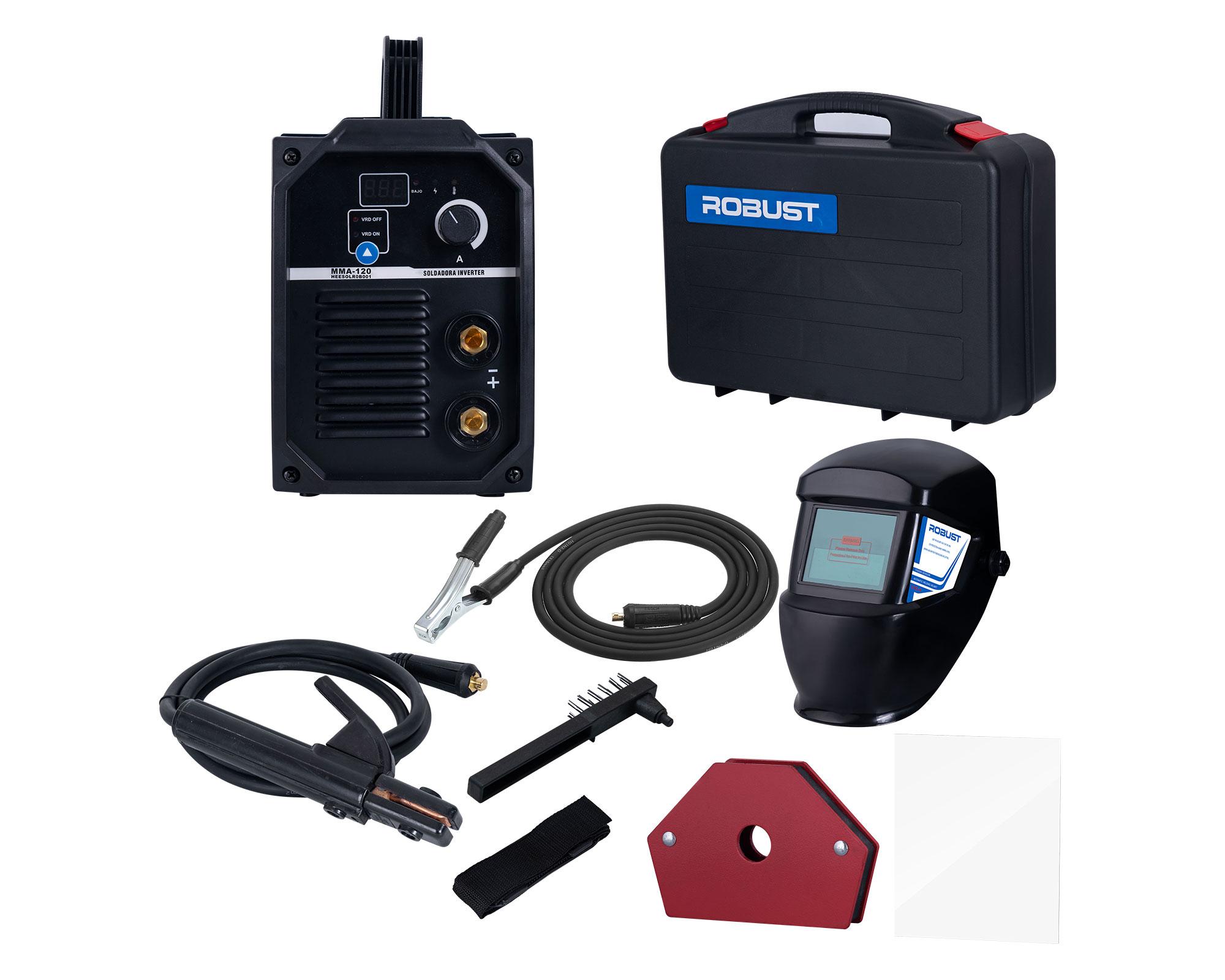 Kit soldadora 20-120 A MMA120 KIT + careta-2