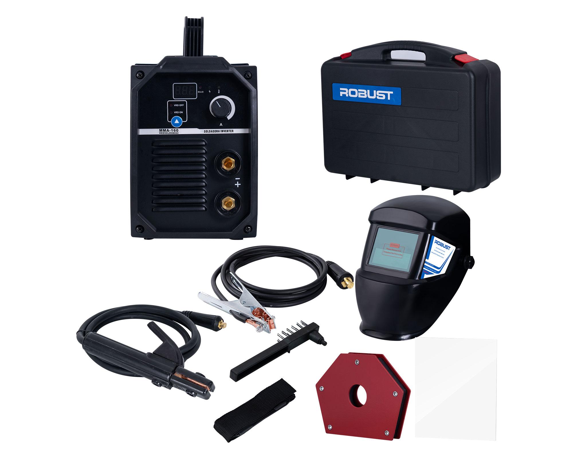 Kit soldadora 20-160 A MMA160 KIT + careta-2