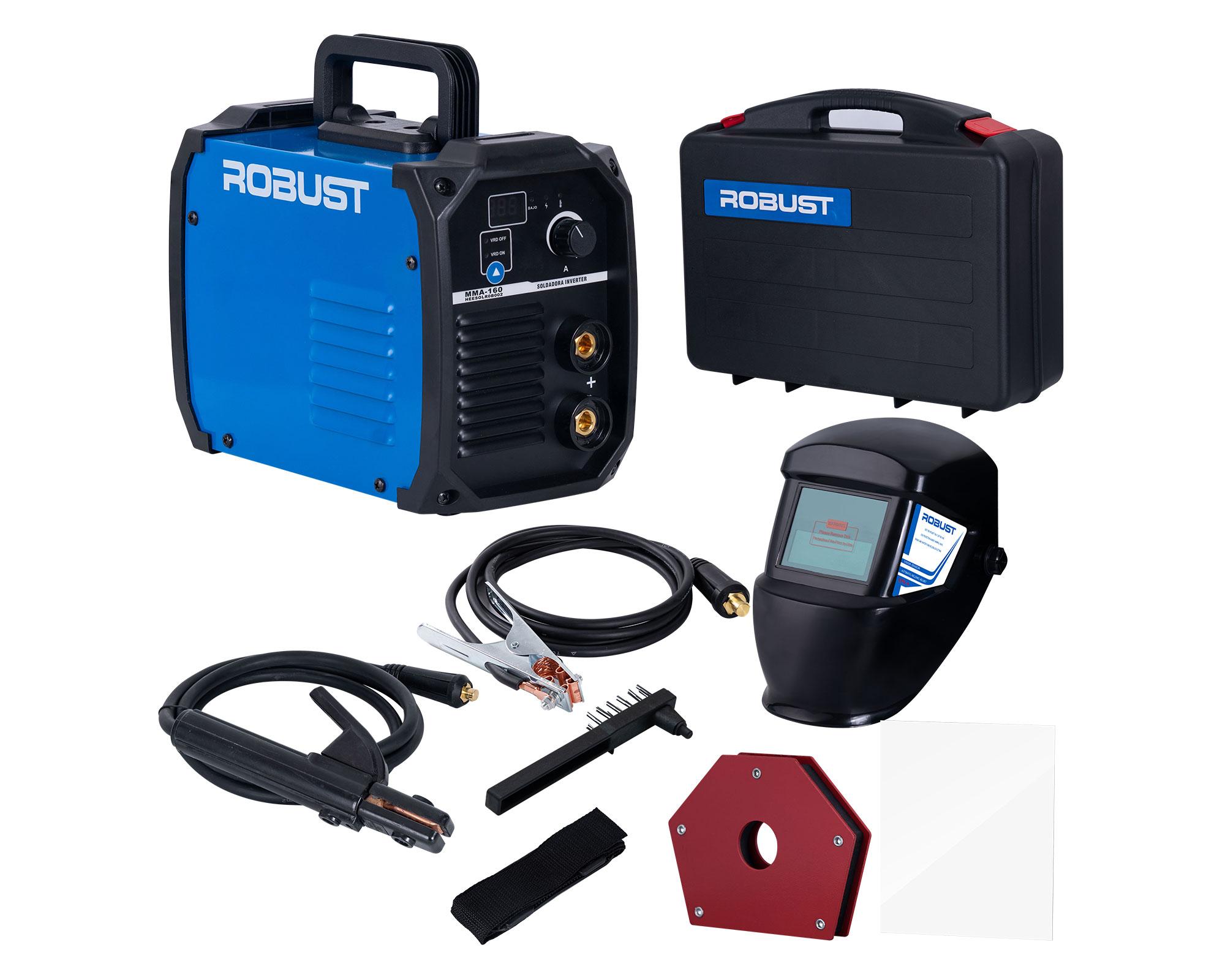 Kit soldadora 20-160 A MMA160 KIT + careta-0