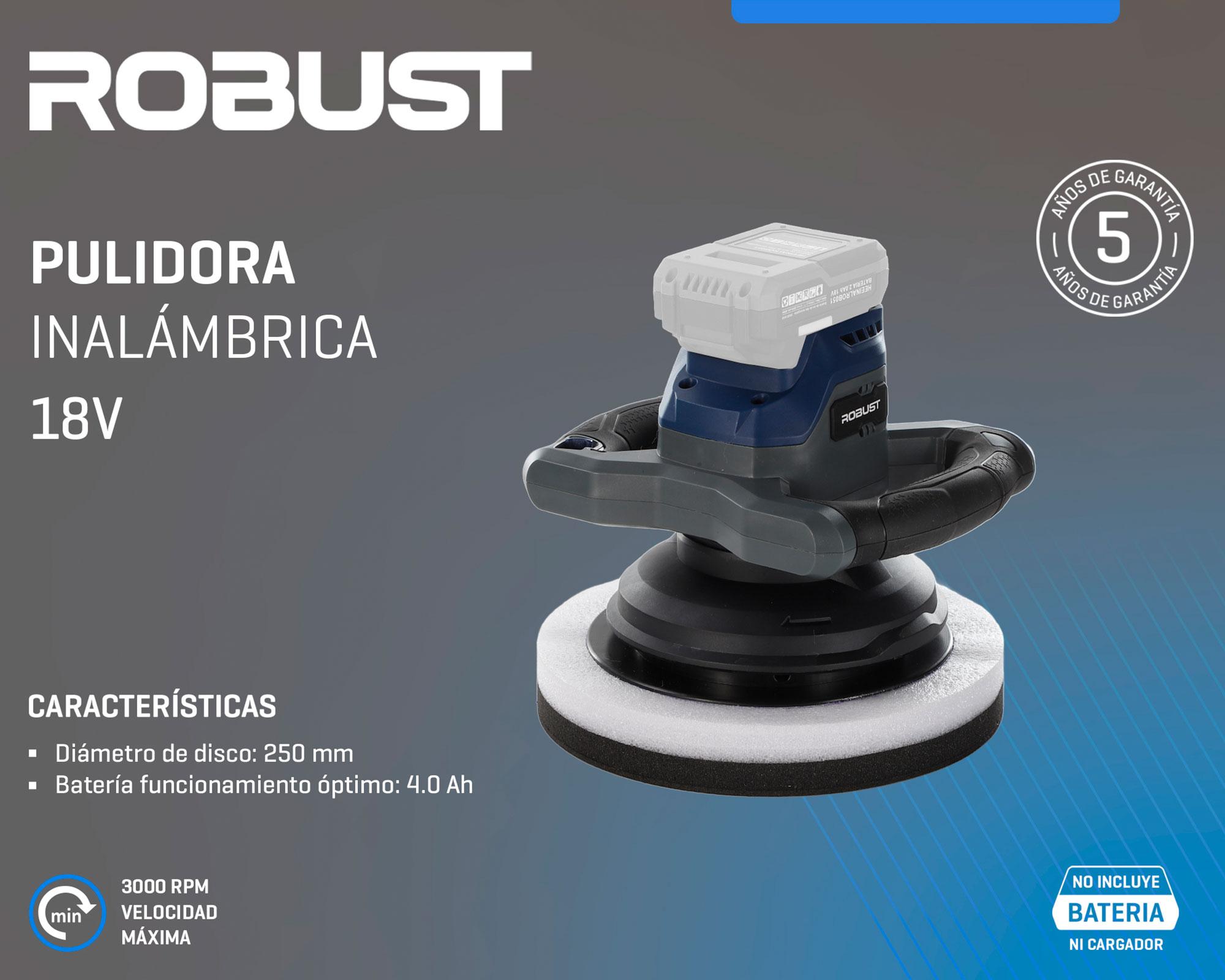 Pulidora inalámbrica 250 mm 18V-5