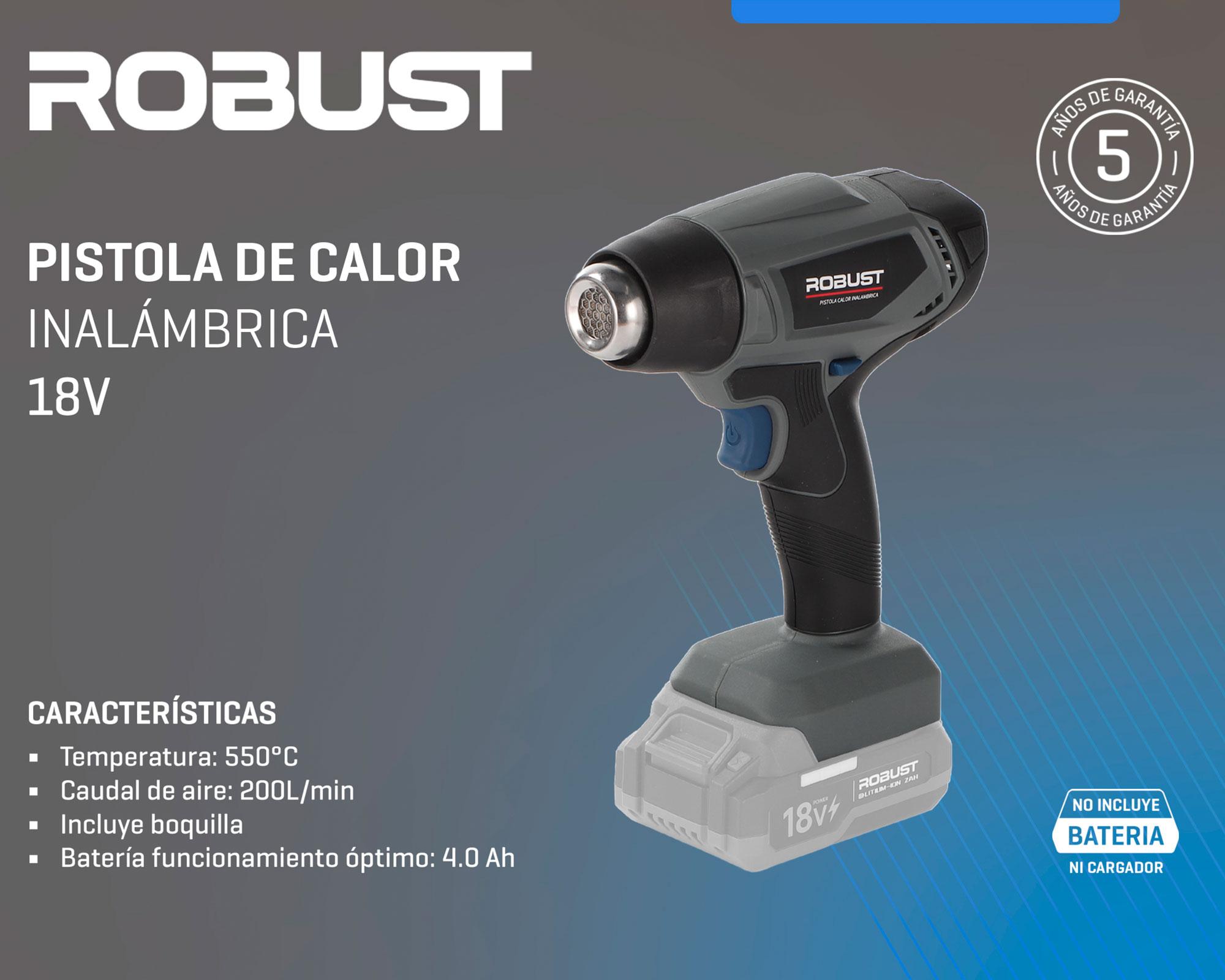 Pistola calor inalámbrica 18V-5