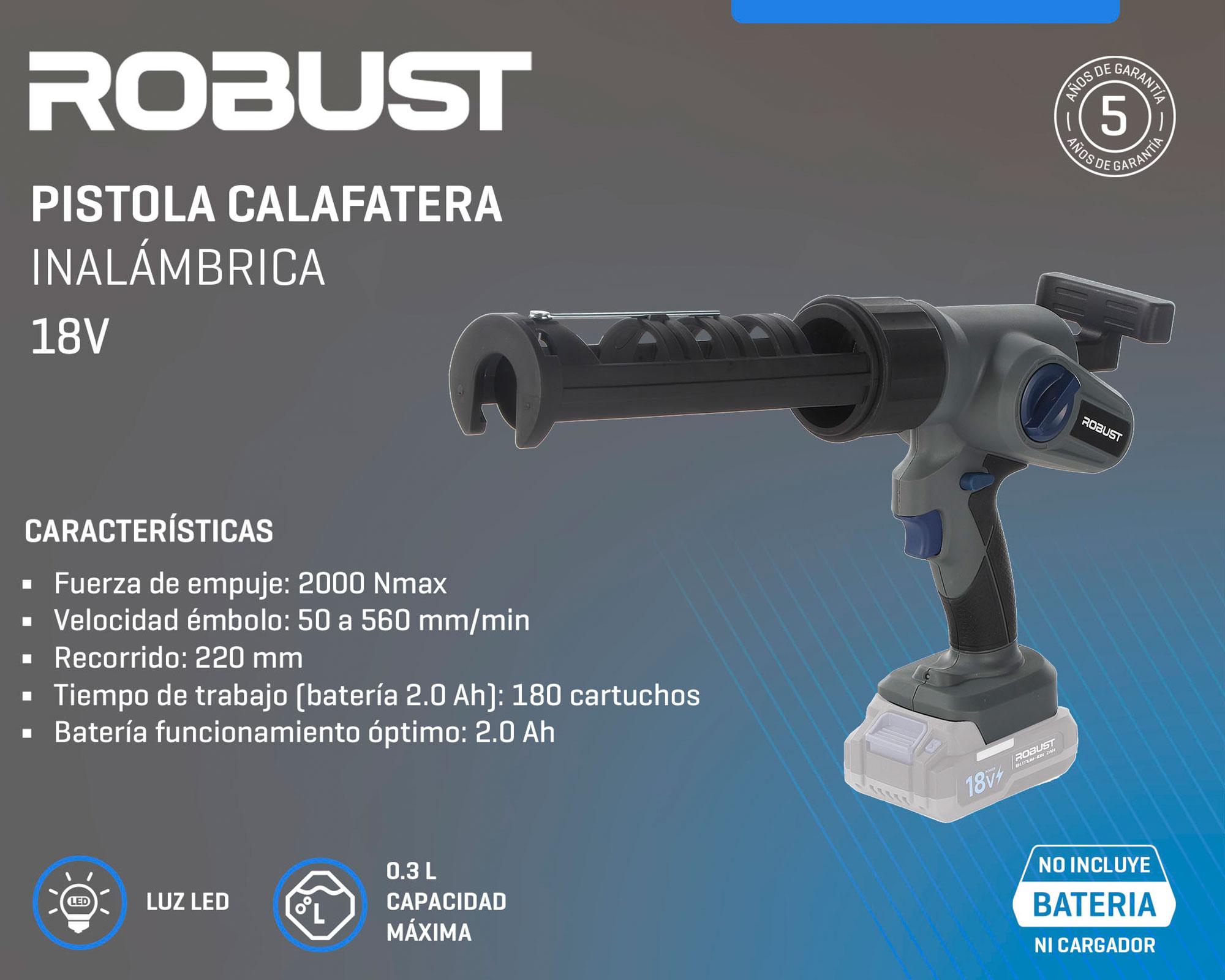 Pistola calafatera inalámbrica 18V-5