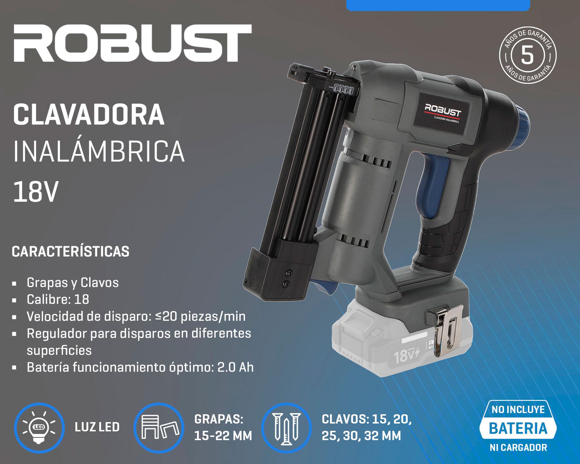 Clavadora Inalámbrica 18V 18 g-5