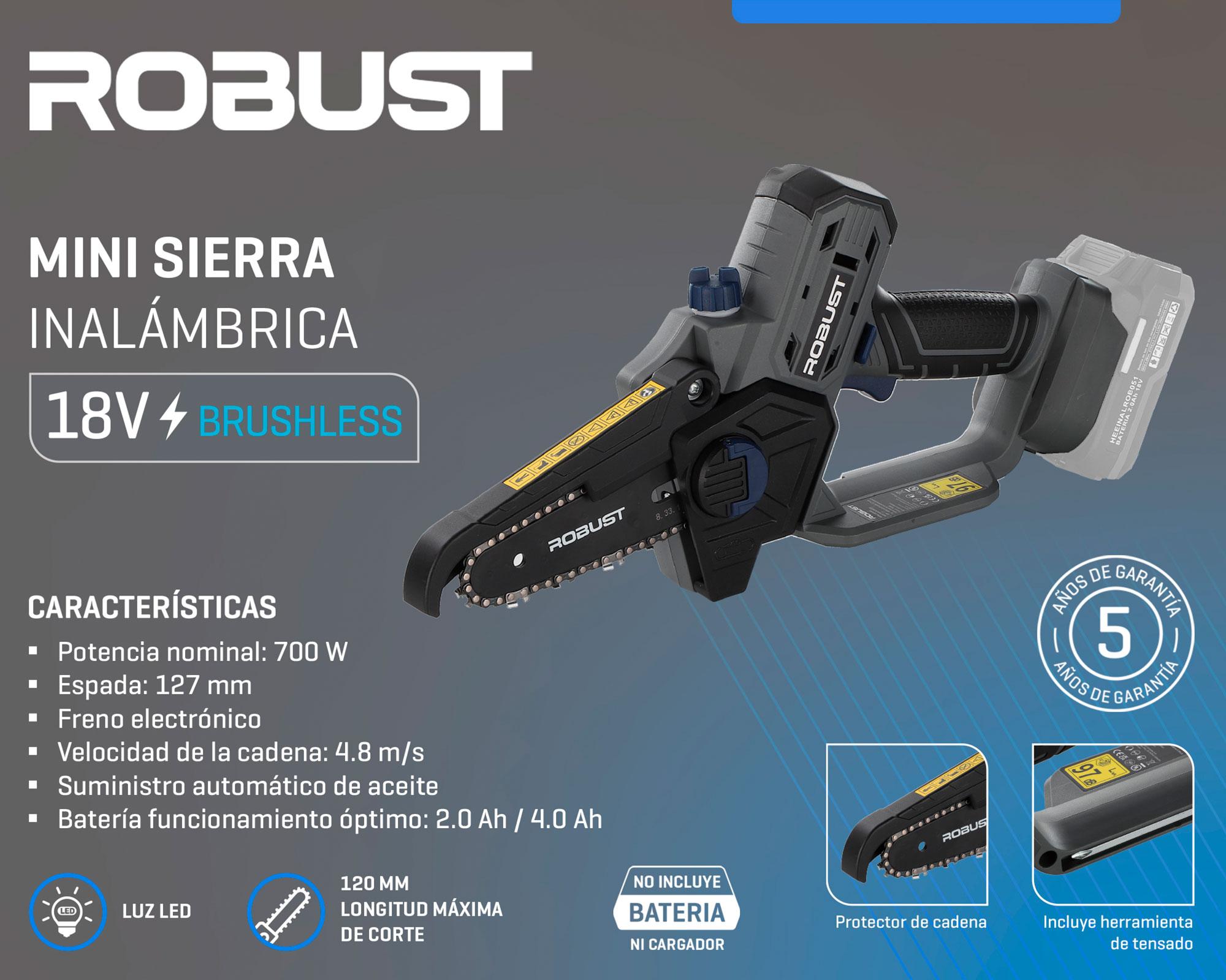 Mini sierra inalámbrica brushless 5'' 18V-5