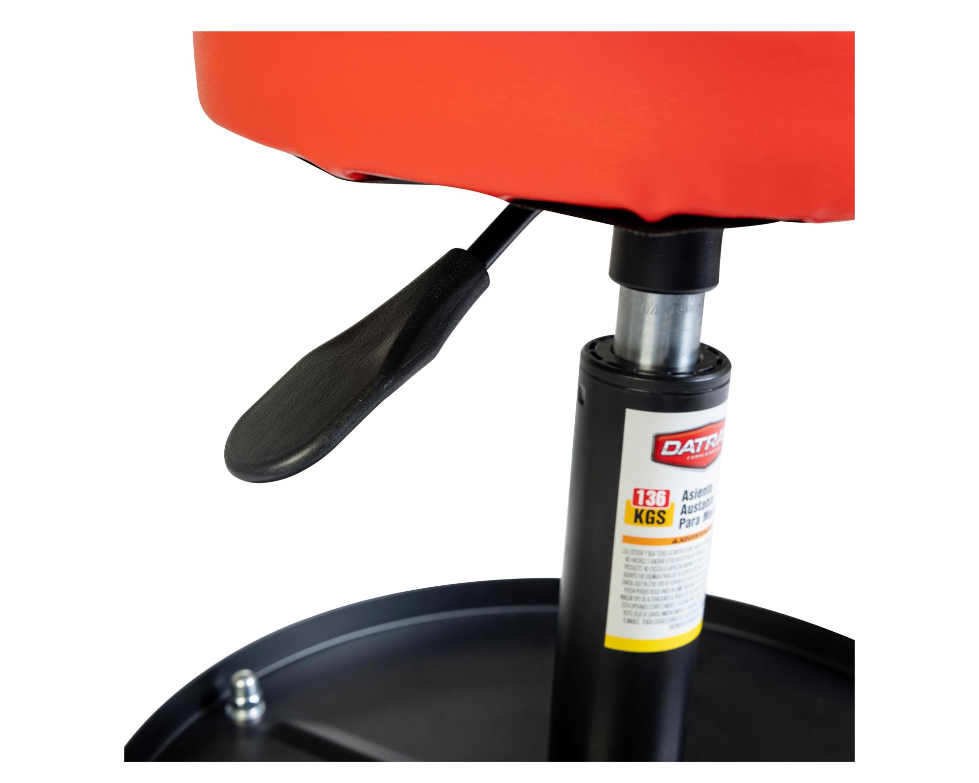 Asiento ajustable mecánicos rojo/negro-3